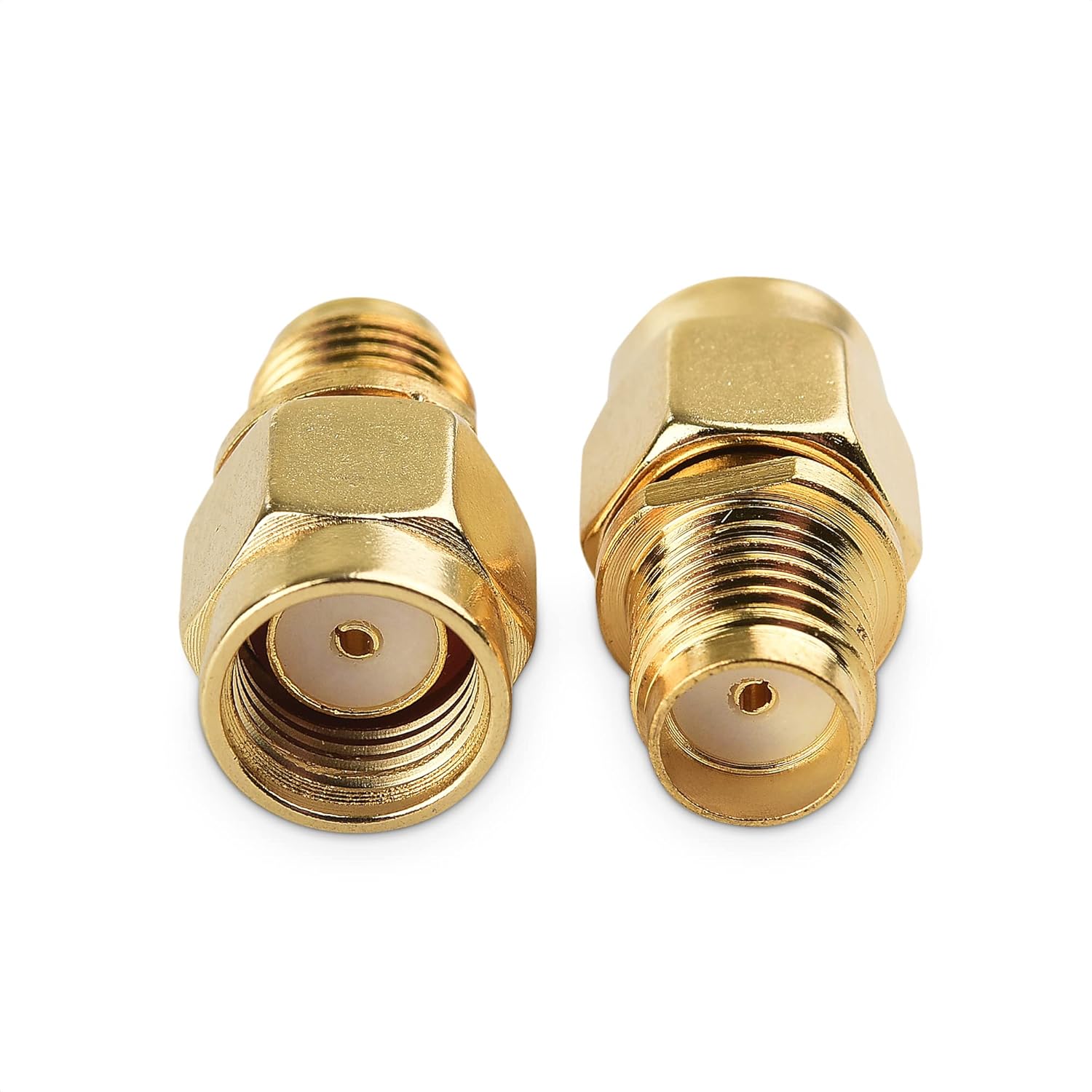 2-Pack SMA Female to RPSMA Male Adapter (SMA Male to Female Reverse Polarity Gender Changer Adapter) - Image 3