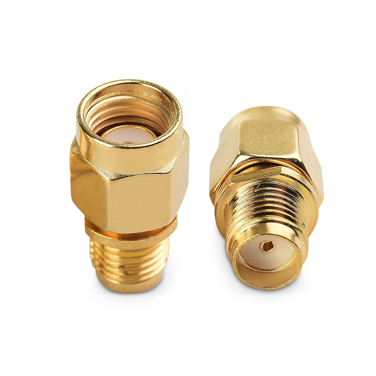2-Pack SMA Female to RPSMA Male Adapter (SMA Male to Female Reverse Polarity Gender Changer Adapter) - Image 4