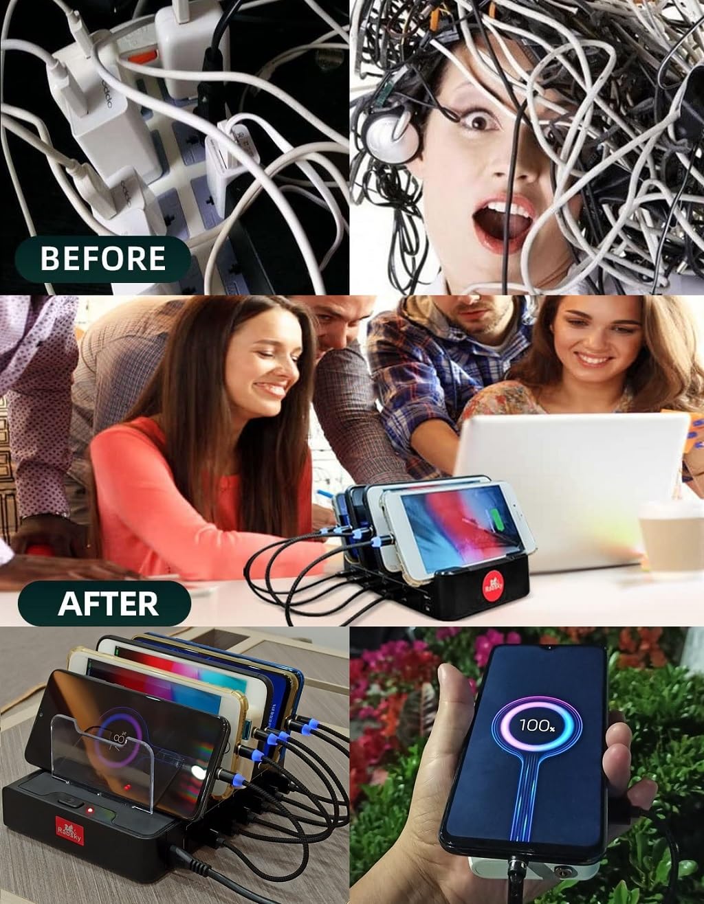 2in1 10pcs Magnetic Charging Tips, 360 Rotate Tips for USB-C/Micro Ports, Water-dustproof, No Cord, Non-Data - Image 4