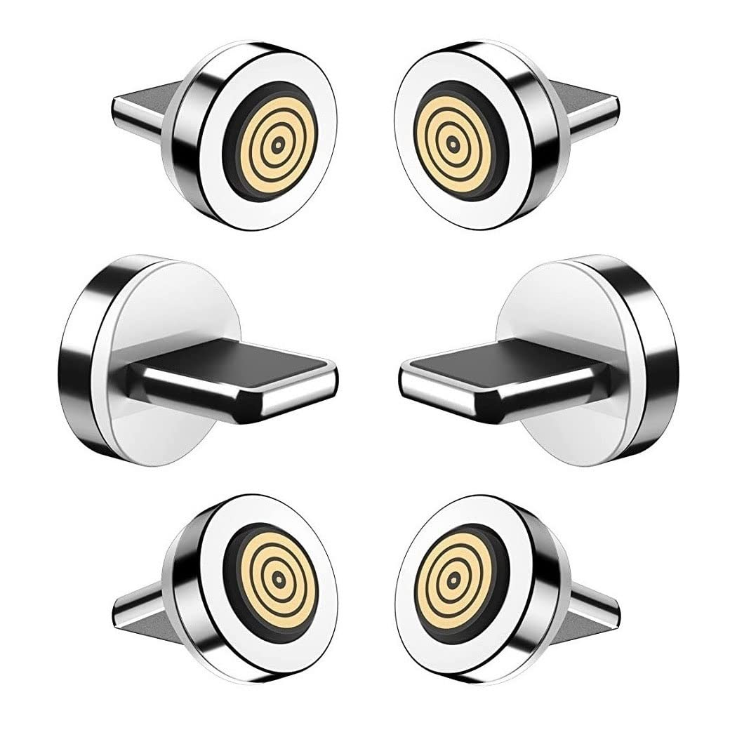 Magnetic Charging Tips 7pin Series lPhone Tips 6pack,Just 3.0A&7Pin Fast Magnetic Connector Tips Adapter Head Compatibility for iProduct Without Data USB Cables - Image 1