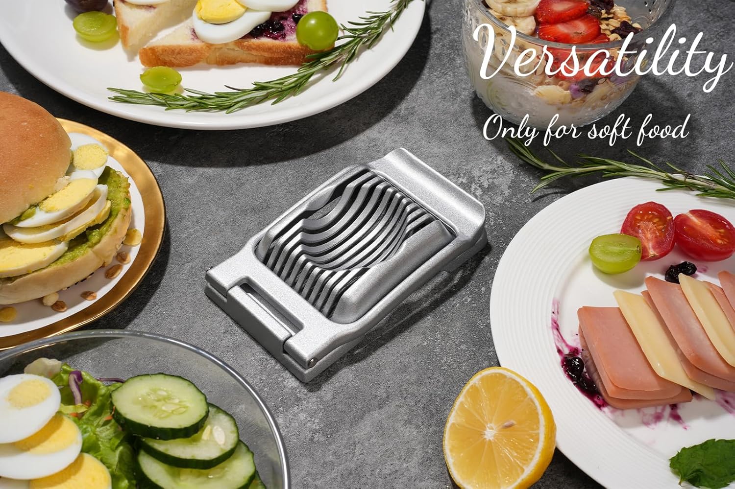 Heavy Duty Stainless Steel Wire Egg Slicer for Hard Boiled Eggs & Strawberry Other Soft Food - Image 2