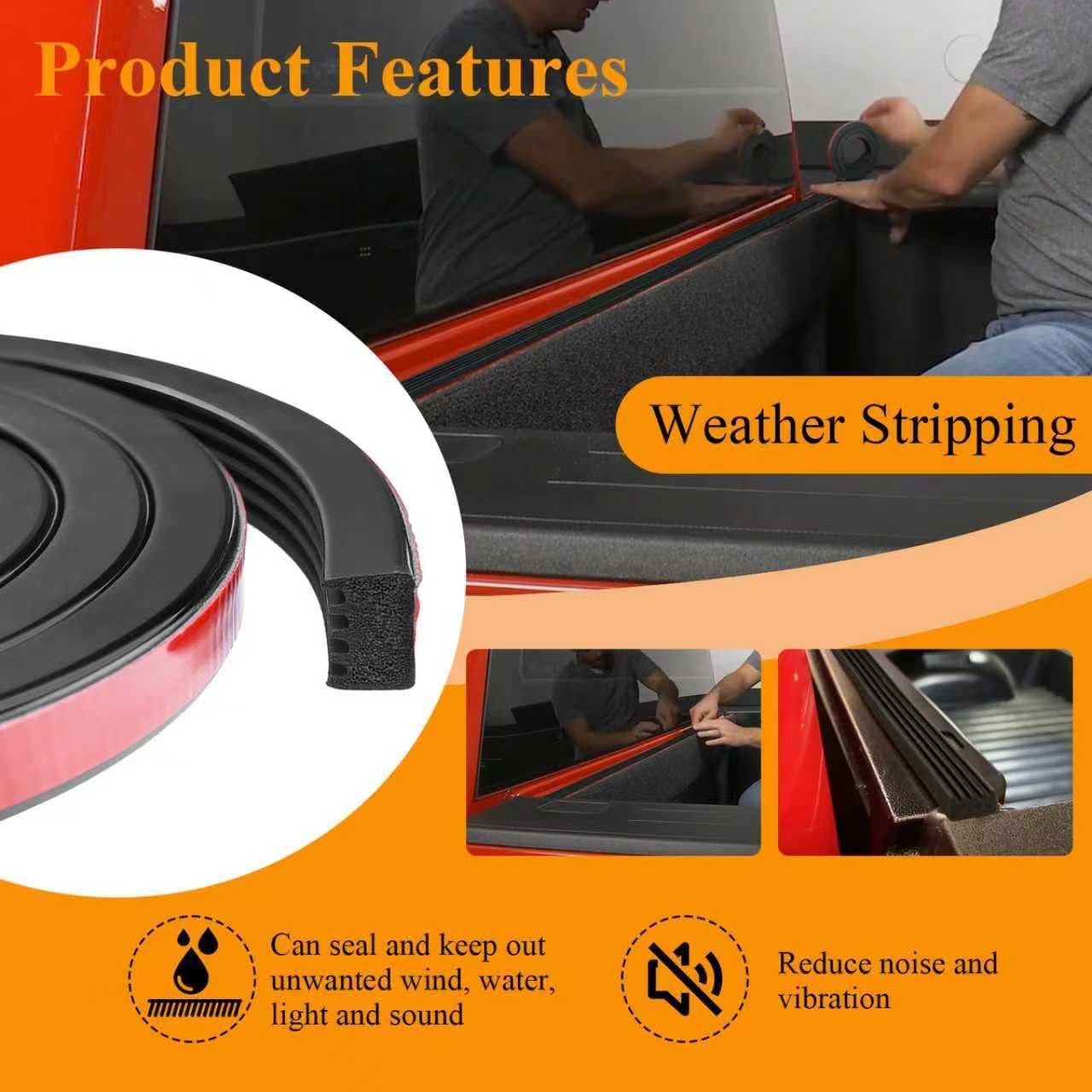 326A0004 Ribbed Bulkhead Seal Strip 3/5