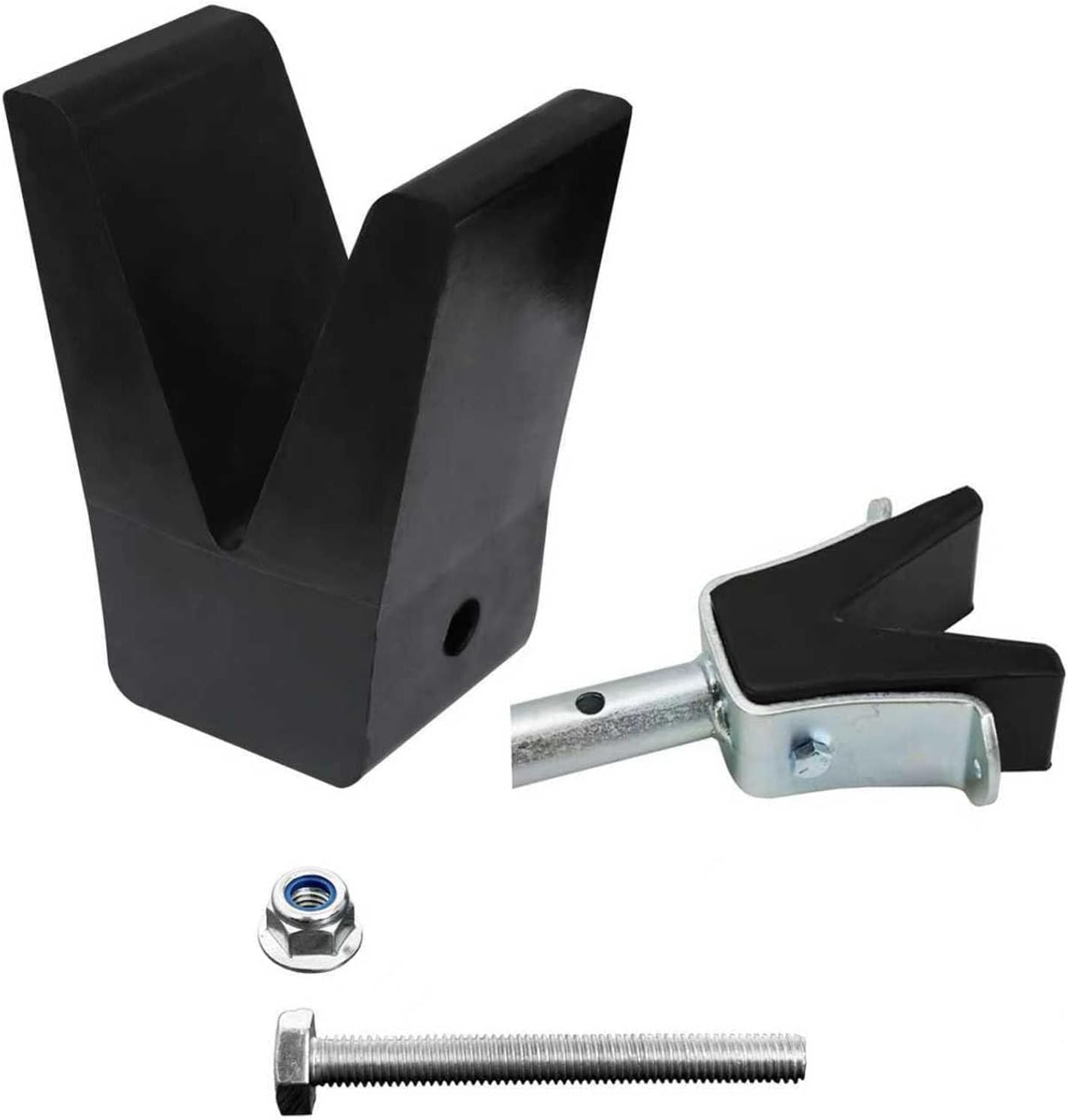 181440 3005.2187 Rubber Straight Transom Saver w/Hole for Tracker Marine Boat/2in V-Block Rubber Only, Fits Extreme Max 3001.1068 Angled Transom Saver/3005.3852 - Image 1