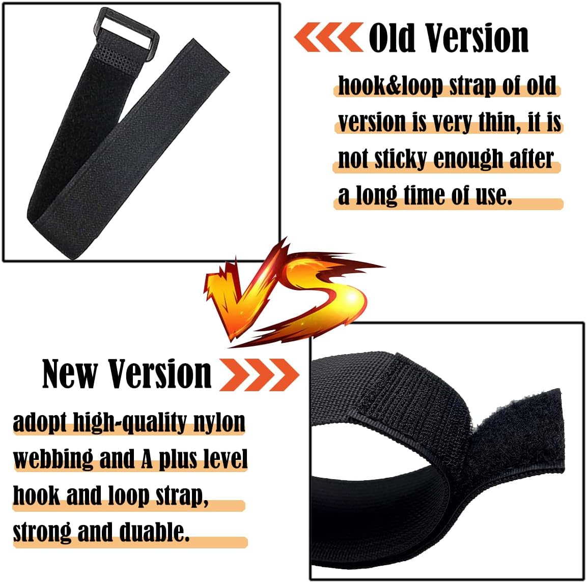 Soft Top Straps,Back Window Straps for Jeep Wrangler JK,Soft Top Tie Down Straps for Jeep,Heavy Duty Rear Window Straps,Black,(Pack of 4) - Image 3