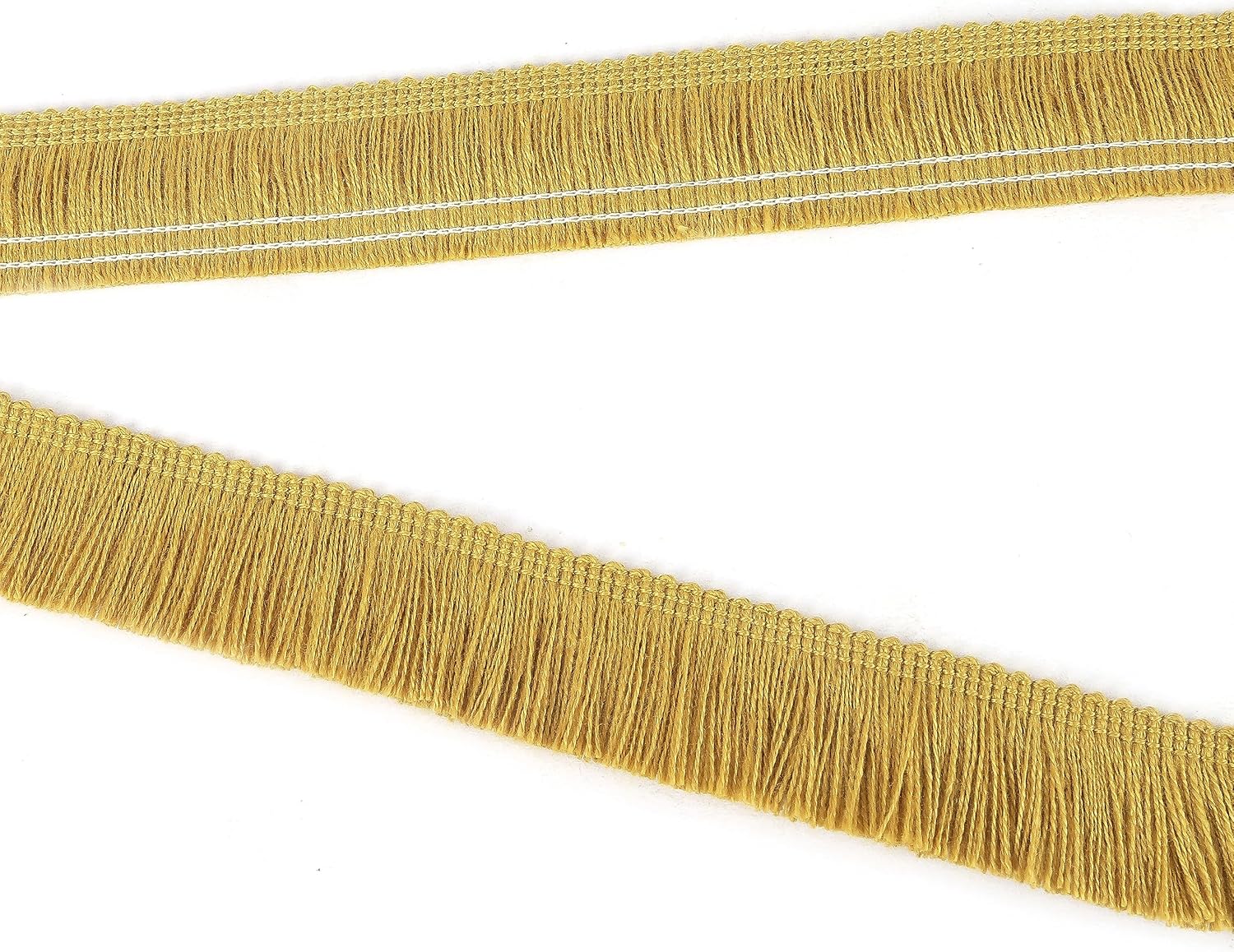 Sewing Fringe Trim 13.7 Yards x 1 Inch Tassel Trim Sewing Accessory Lace for Clothes Home Decoration DIY (Gold) - Image 4