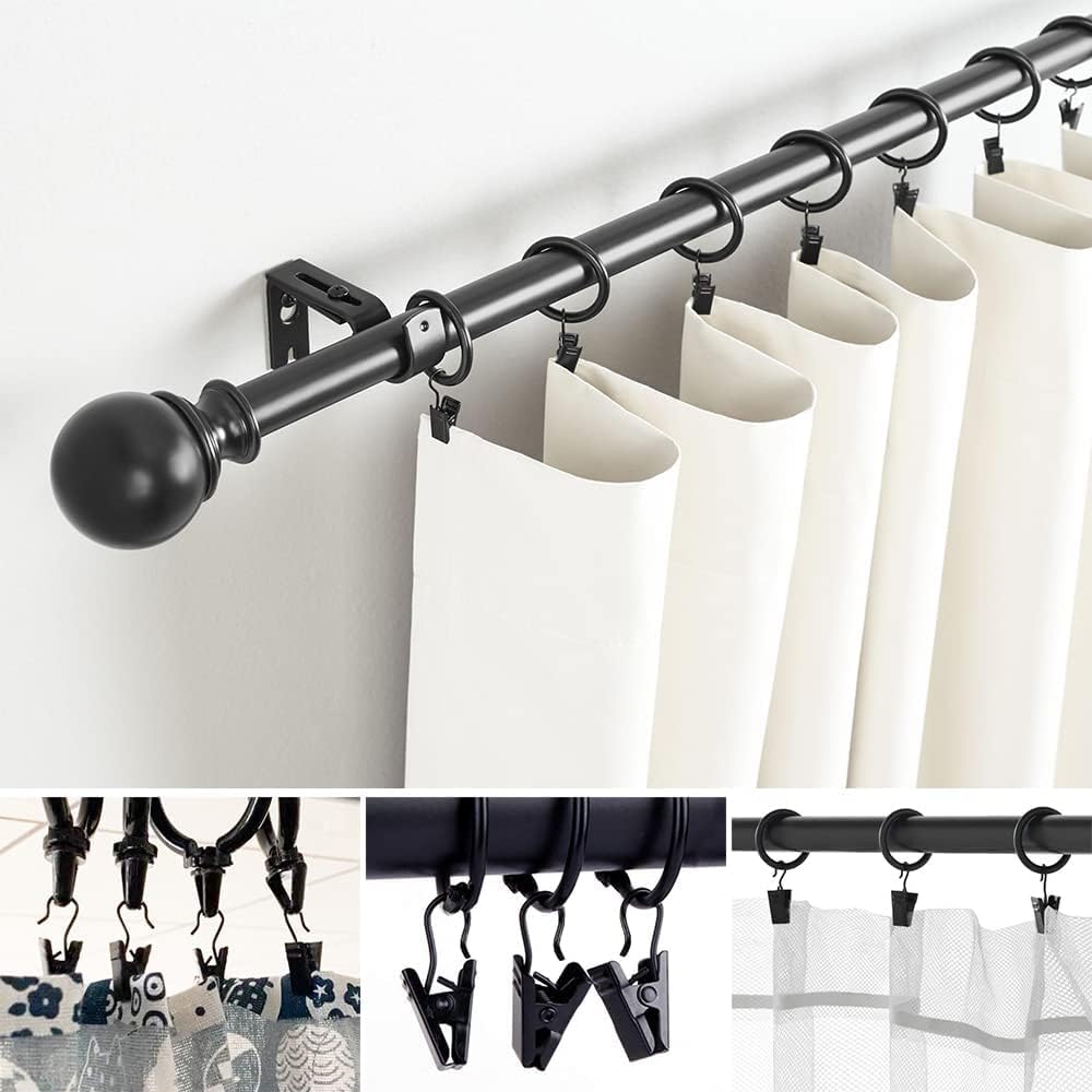 Curtain Clips, 100 Pack Metal Clips for Party Decor Hanging Photo Camping Tents Arts Crafts Display, Black - Image 5