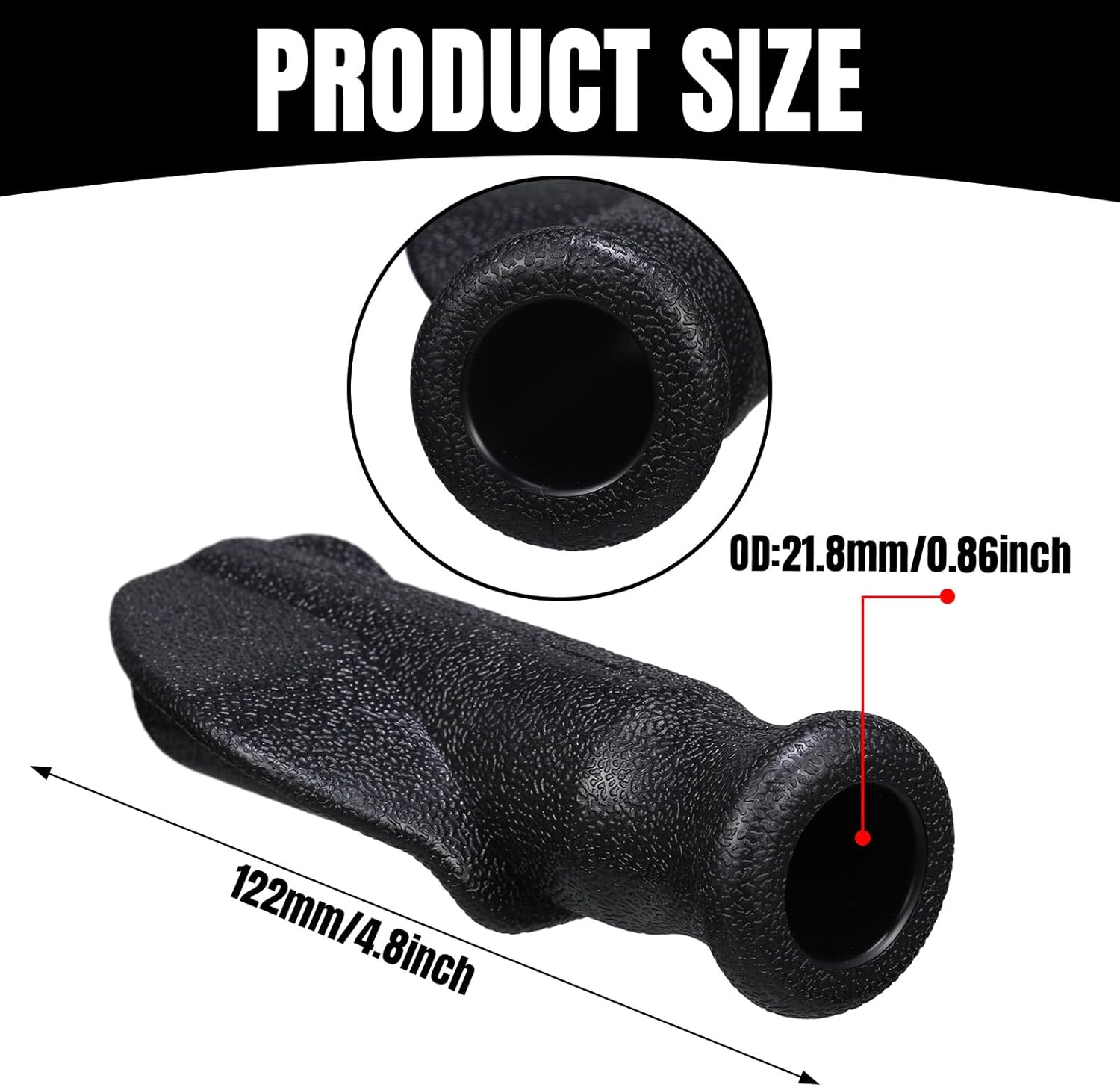 2 Pair Universal Rollator Hand Grip Replacement Parts for Rollator and Wheelchair Left and Right Hand Grips for Drive Rollator - Image 2