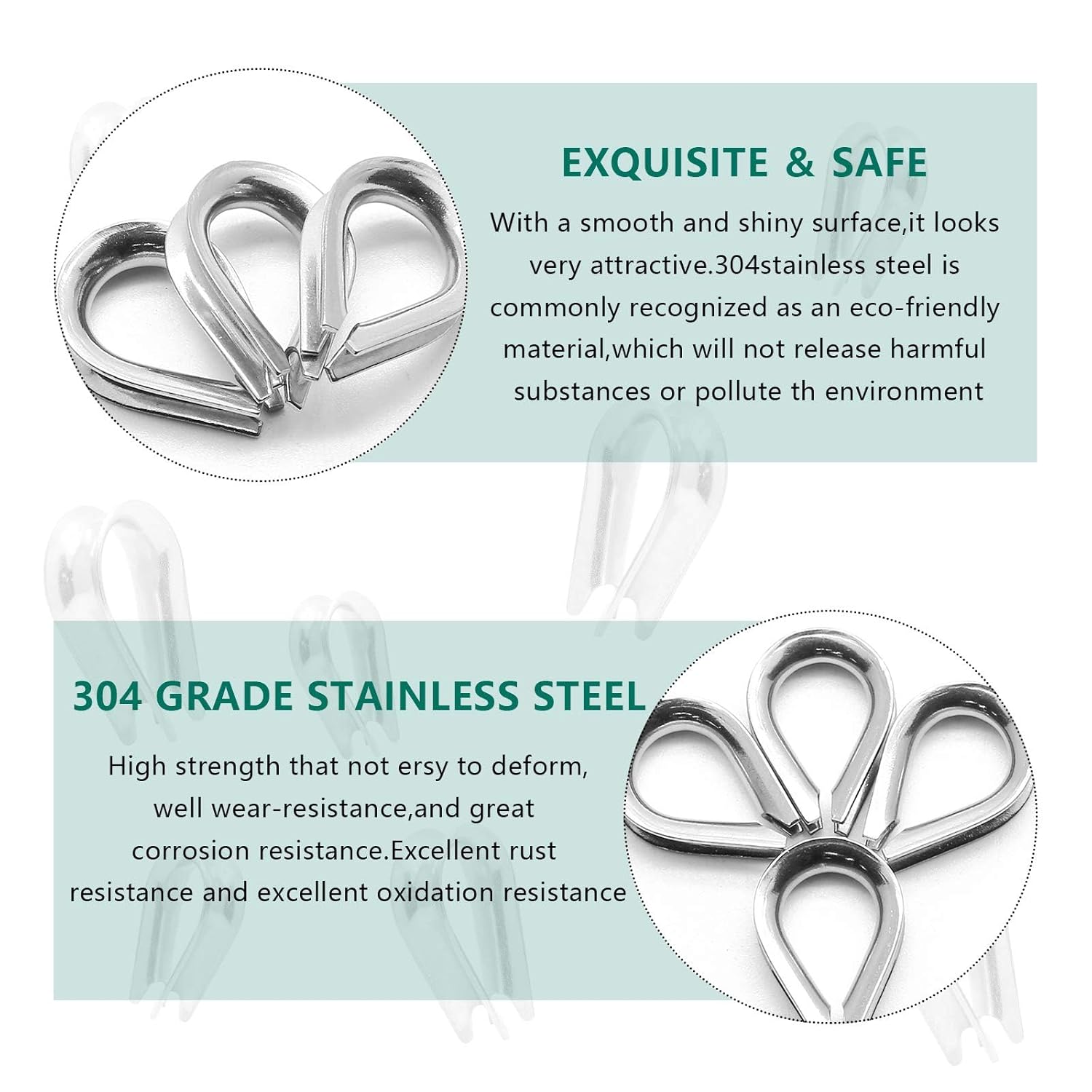 M5 Stainless Steel Thimble for 5/32