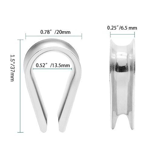 M5 Stainless Steel Thimble for 5/32