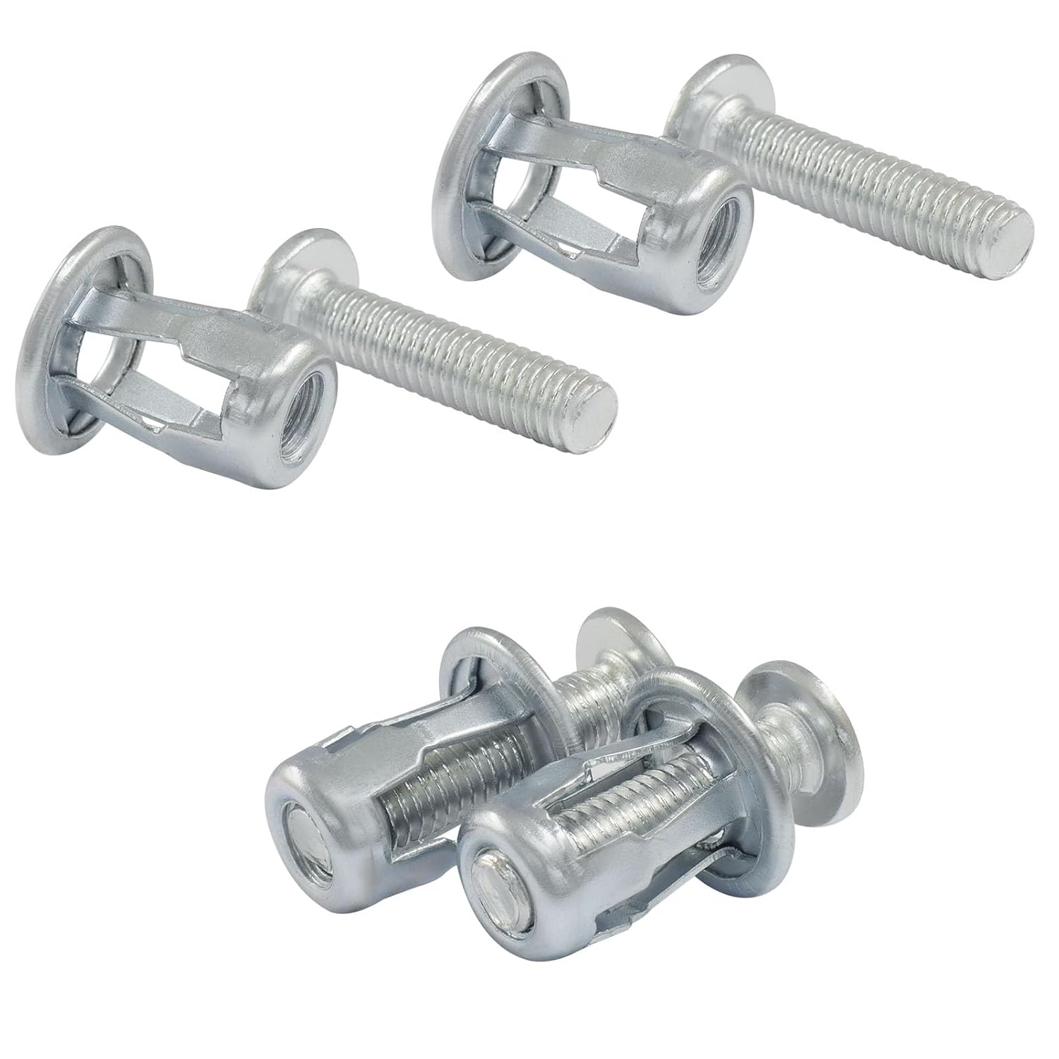 20 Pack M6*25 Hollow Wall Anchors, Heavy Duty Cavity Fixing Anchors, Secure Fixings for Thin Walls/Aluminium Cladding Sheet/Steel Pipe/Iron Sheet/Hollow Plastic Sheet(M6 x 1