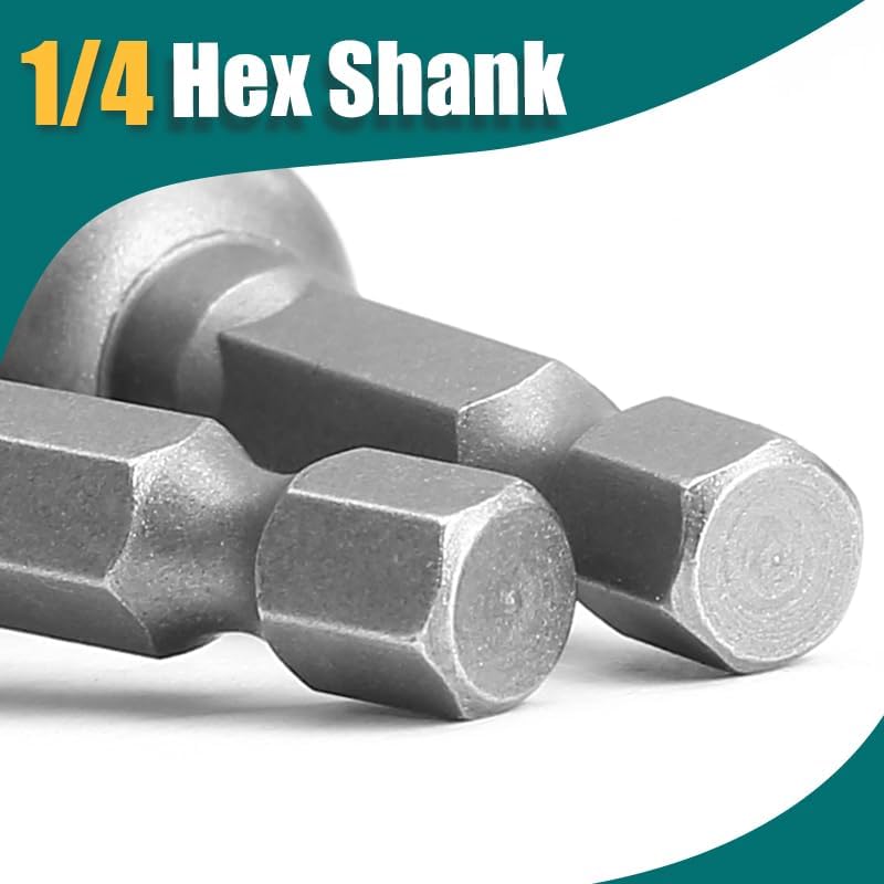 1/4 Hex Magnetic Nut Driver Drill Bit 7mm Socket Adapter Quick Change Socket Nut Adapter for Power Tools, 2-piece - Image 3