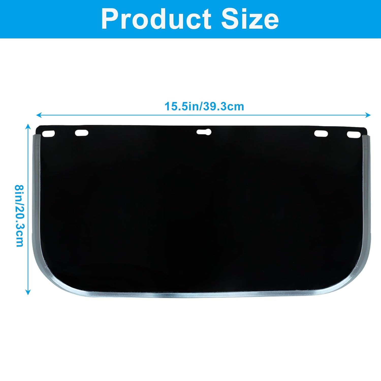 1 Pack Face Shield Replacement Lens, 15.5