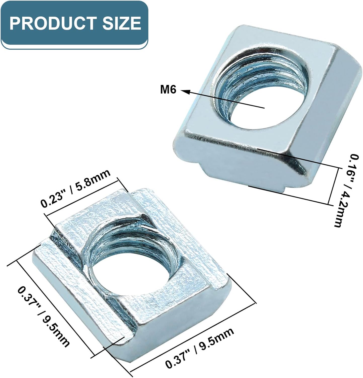 30pcs 2020 Series M6 T Nuts, Tee Sliding Slot Nuts Hammer Head Fastener Nut - Image 4