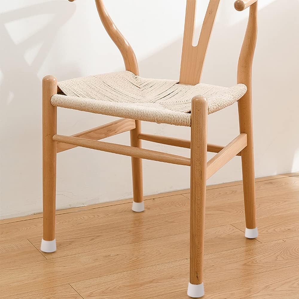 Chair Leg Caps, 1 Inch Non Slip Rubber Chair Leg Floor Protectors for Sofa Bar Stool Garden Furniture, 16 Pack White - Image 7