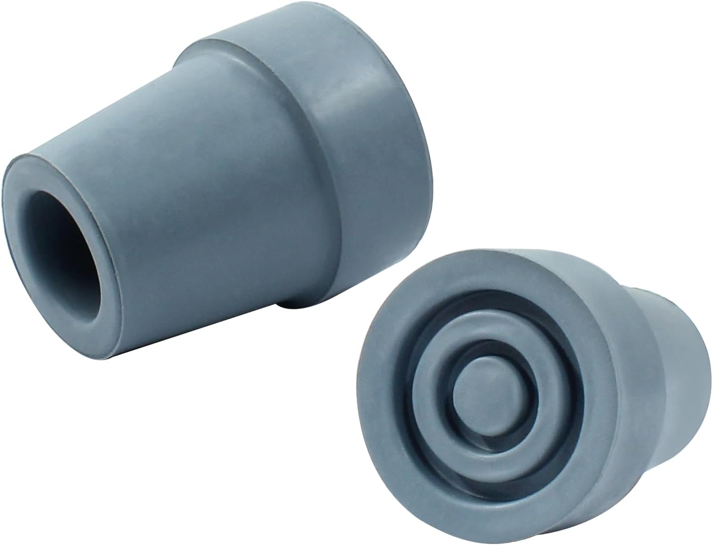 4pcs 19mm Rubber Cane Tips, 3/4 Inch Diameter Anti Slip Crutch Tips, Universal Replacement Tips for Cane, Crutch, Walker (Grey) - Image 2