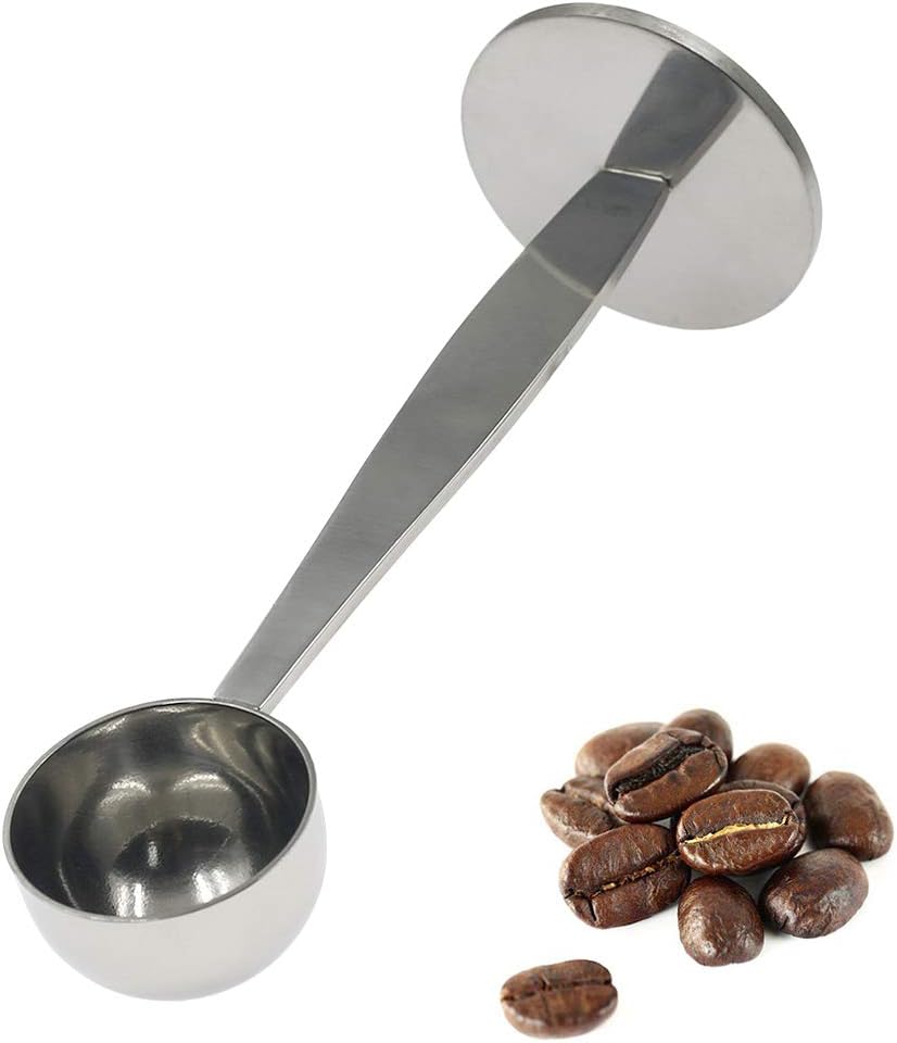 2-in-1 Coffee Scoop Stainless Steel Measuring and Tamping Coffee Spoon(15ml)-1pc - Image 5
