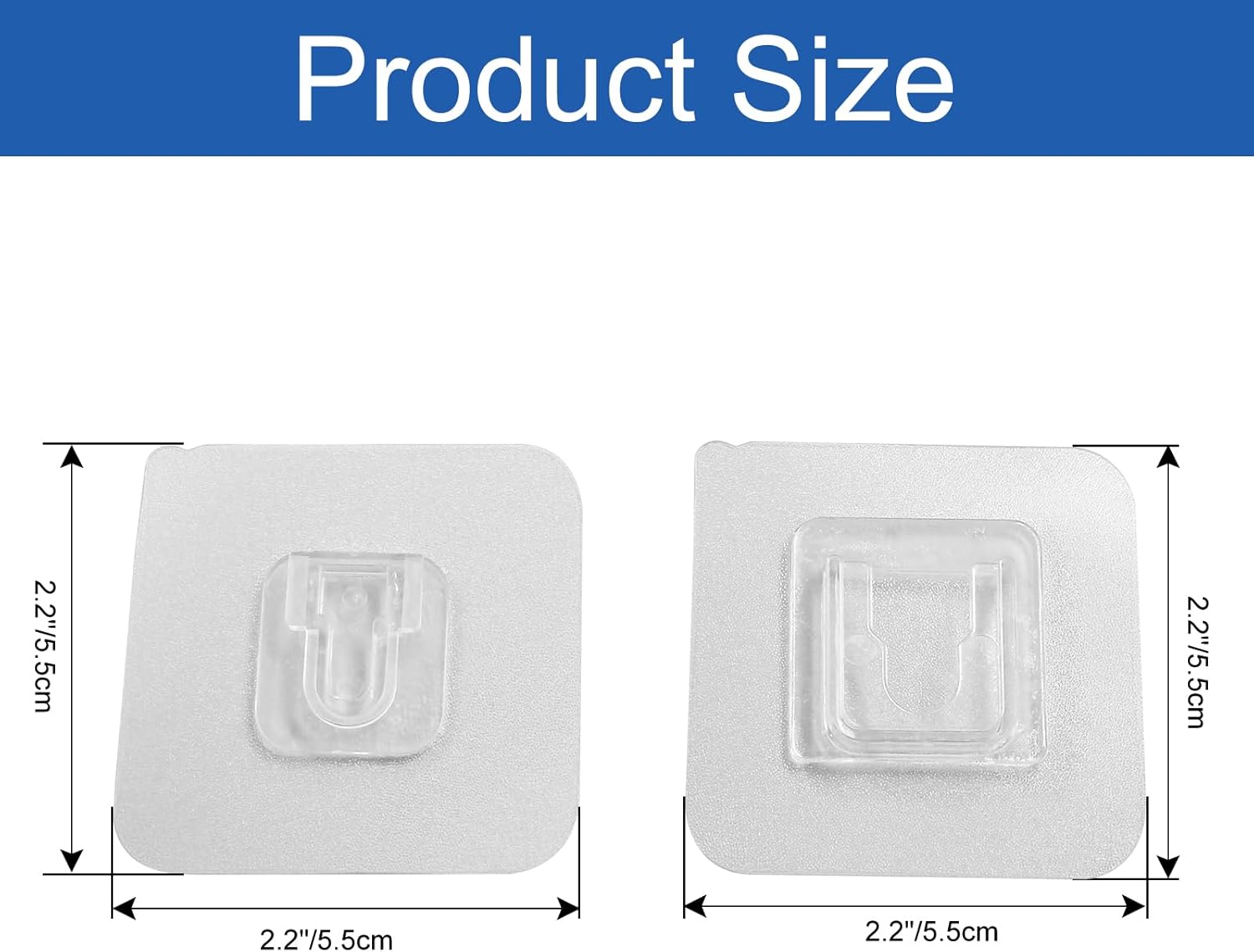 30 Pair Double Sided Adhesive Hooks Wall Adhesive Hooks Wall Hanger Holder Utility Wall Hooks for Bathroom Kitchen Office Hanging - Image 3