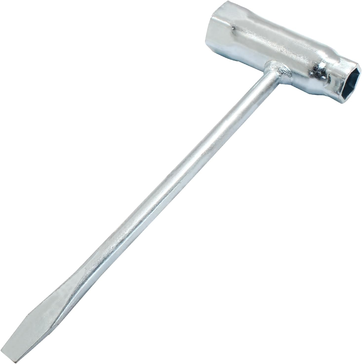13mm x 19mm Socket Wrench, Scrench Replacement Tool Combination Slot Screwdriver and Wrench, T-Wrench Chainsaw Scrench Adjustment Tightening Tool Remover (Pack of 1) - Image 1