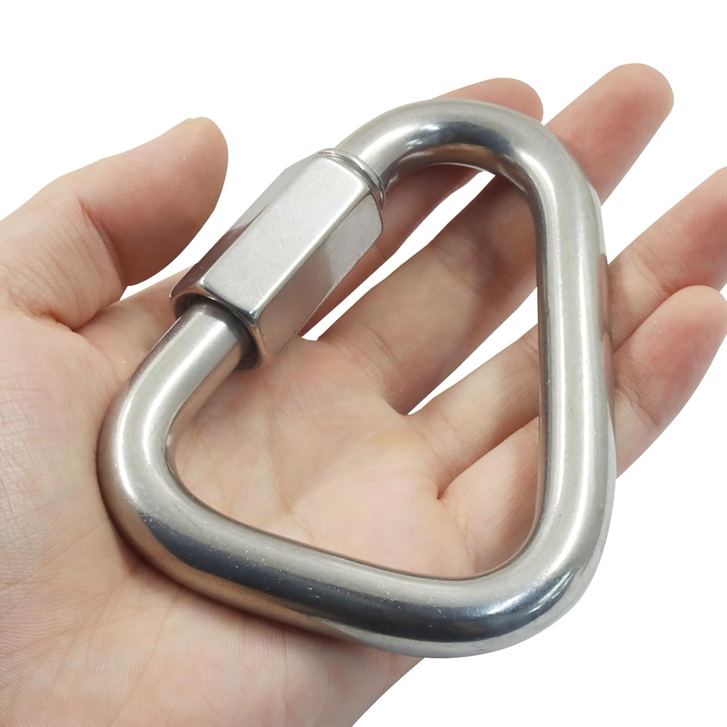 4.1 Inch Delta Quick Link, Stainless Steel Triangle Quick Connector M12 Heavy Duty Chain Connector (1 Pack, 2517 Lbs Capacity) - Image 5