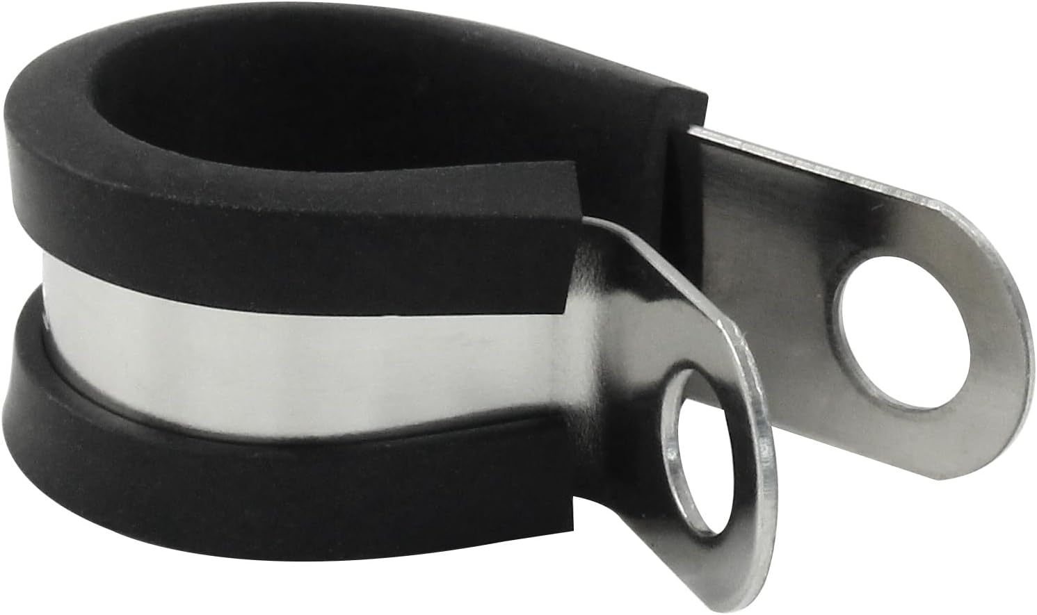 20 PCS 5/8 Inch Cable Clamp 304 Stainless Steel Pipe Clamp, Rubber Cushioned Insulated - Image 1
