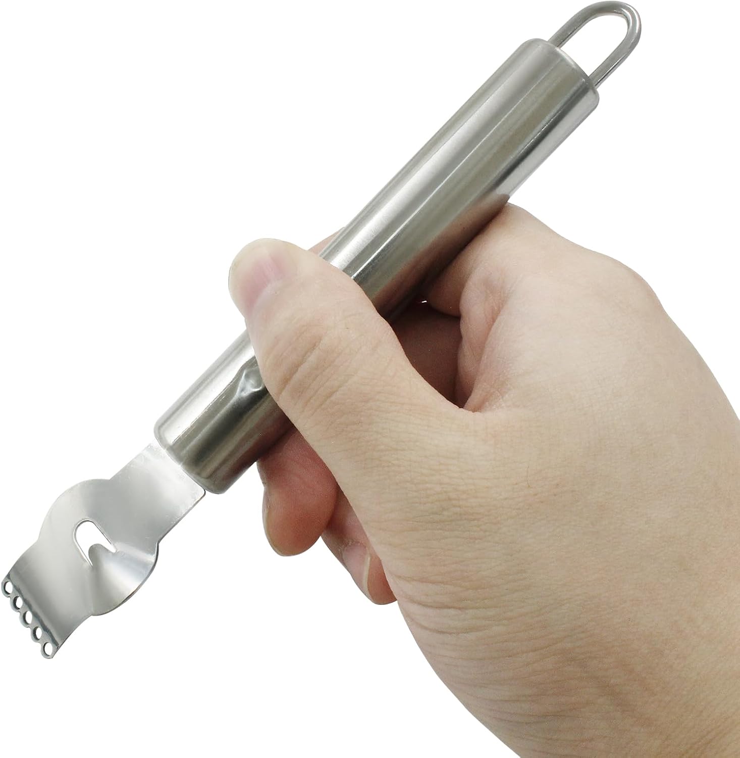 Lemon Zester Grater Stainless Steel Lemon Zester Tool with Channel Knife Orange Citrus Fruit Peeler - Image 4
