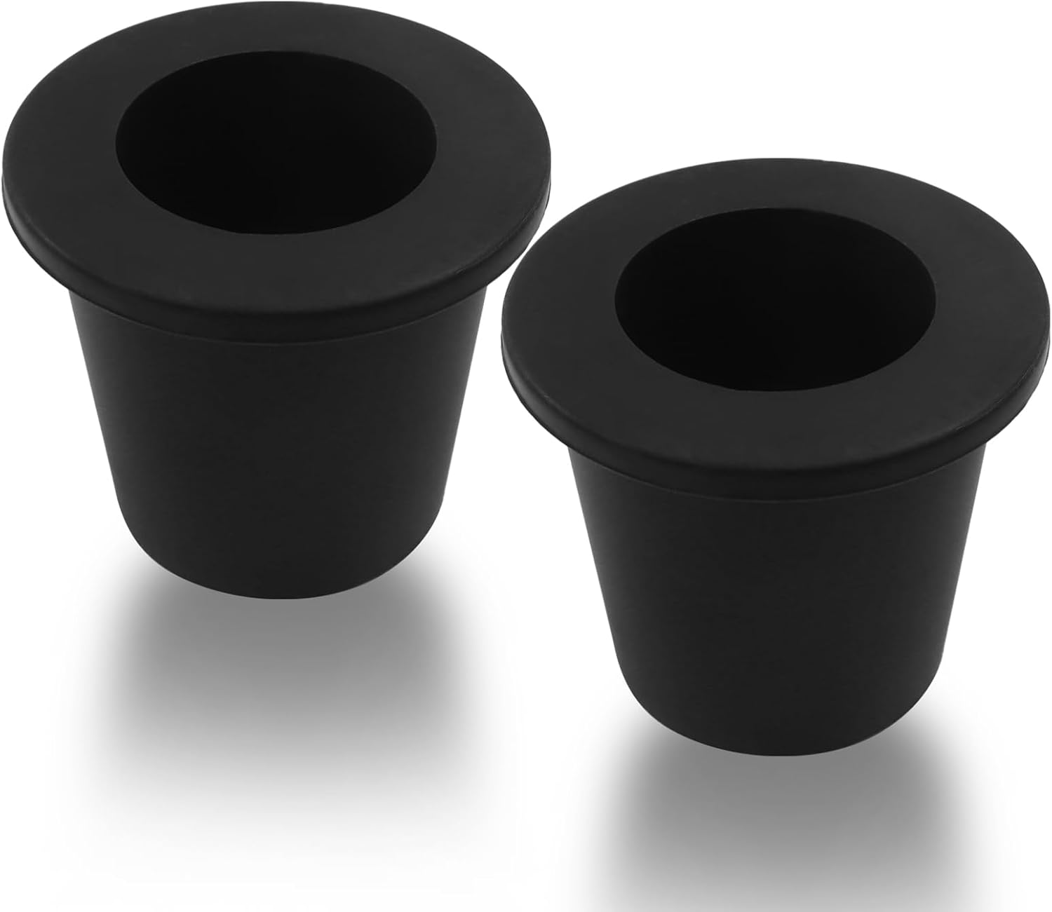 2 Pack Umbrella Hole Plug Holder, Clear Cone Wedge Stabilizer Sleeve Umbrella Adapter, 1.5in 38mm Versatile Patio Table Accessories for Outdoor Beach Picnic/Yard Patio Users(Black) - Image 1