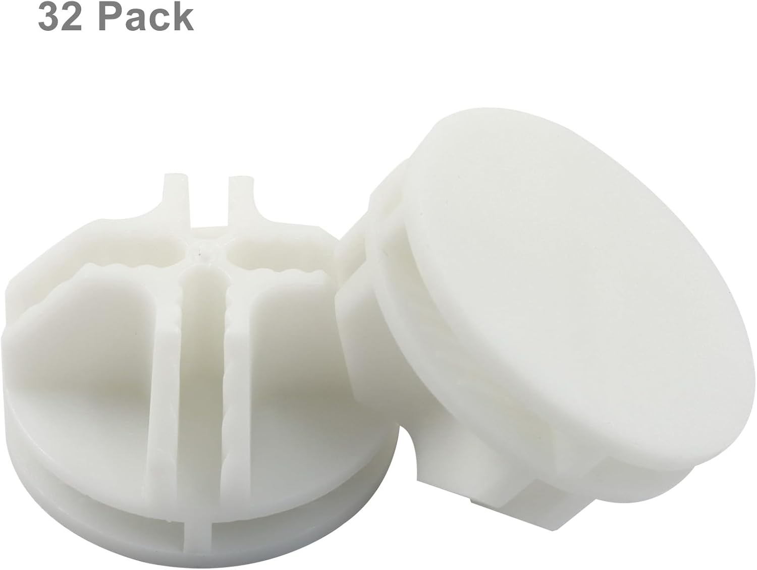 32 Pack White Plastic Cube Connectors, Wire Grid Cube ABS Connectors Modular Closet Storage Organizer, DIY Wire Shelves for Home/Office - Image 3