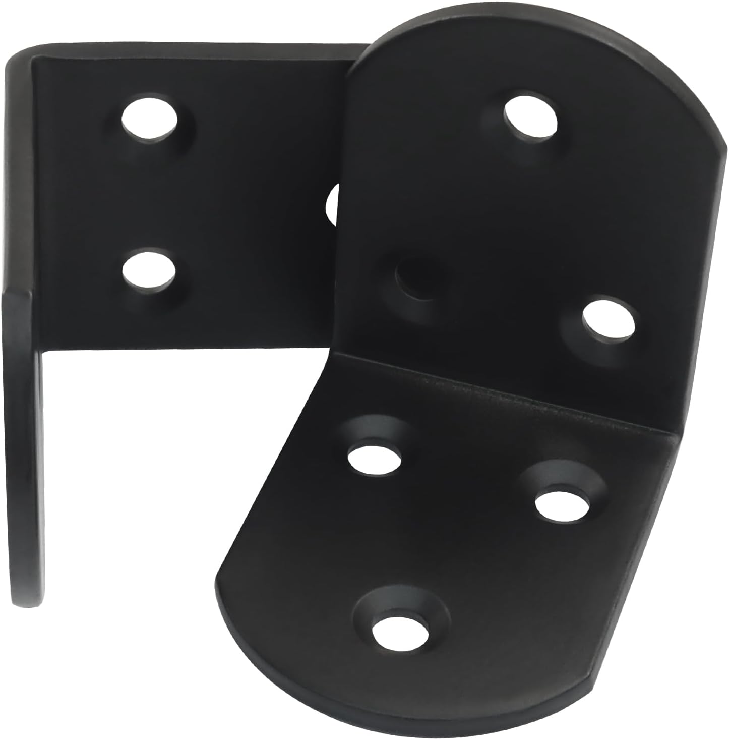4 Pack Heavy Duty Floating Shelf Bracket, 1.97x1.97x1.5in, Stainless Steel Corner Brace 90 Degree, Durable Angle L Brackets for Furniture/Beds, Sofas, Tables, and Chairs, 50mm x 50mm, Black - Image 5
