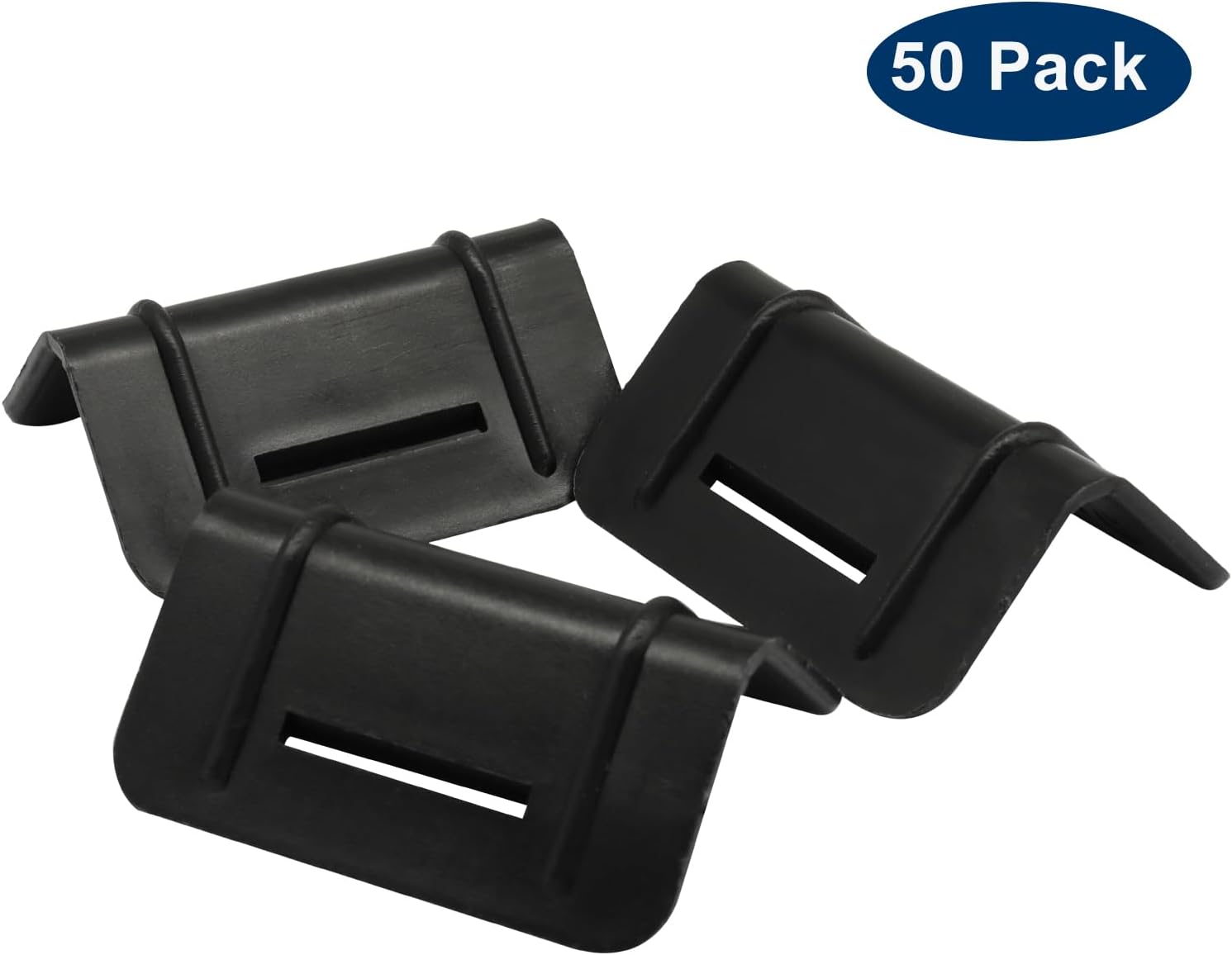 50 Pack Tie Down Edge Protectors, Plastic Corner Protectors Pallet Guard Cargo Strap Protectors, L Shaped Packing Clip for Packaging/Transportation - Image 2