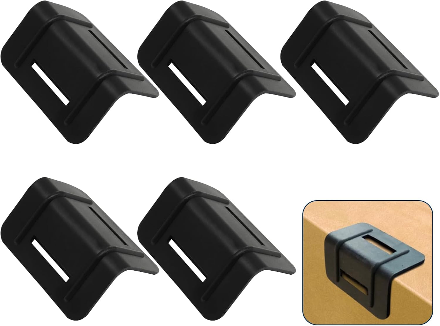 50 Pack Tie Down Edge Protectors, Plastic Corner Protectors Pallet Guard Cargo Strap Protectors, L Shaped Packing Clip for Packaging/Transportation - Image 5