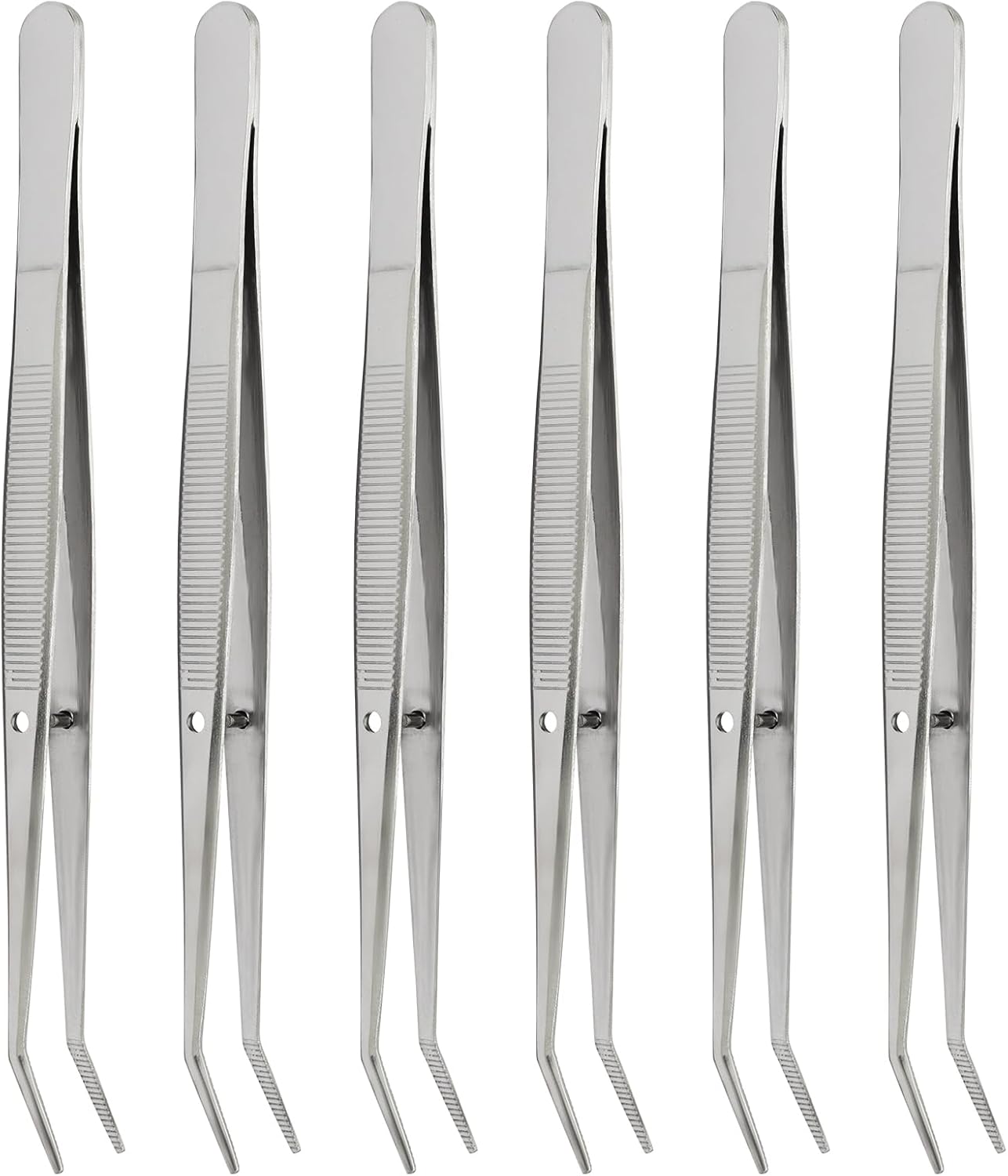 6 Pcs Stainless Steel Tweezers, 6