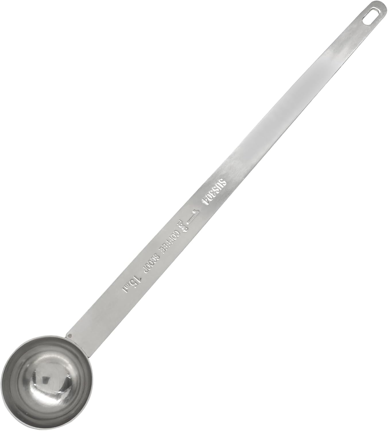 1 Tablespoon Coffee Scoop,Extra Long Handle Measuring Spoon Stainless Steel Scooper, Single Individual Measure Scoop for Ground Coffee(1 Pack, 15 ml) - Image 2