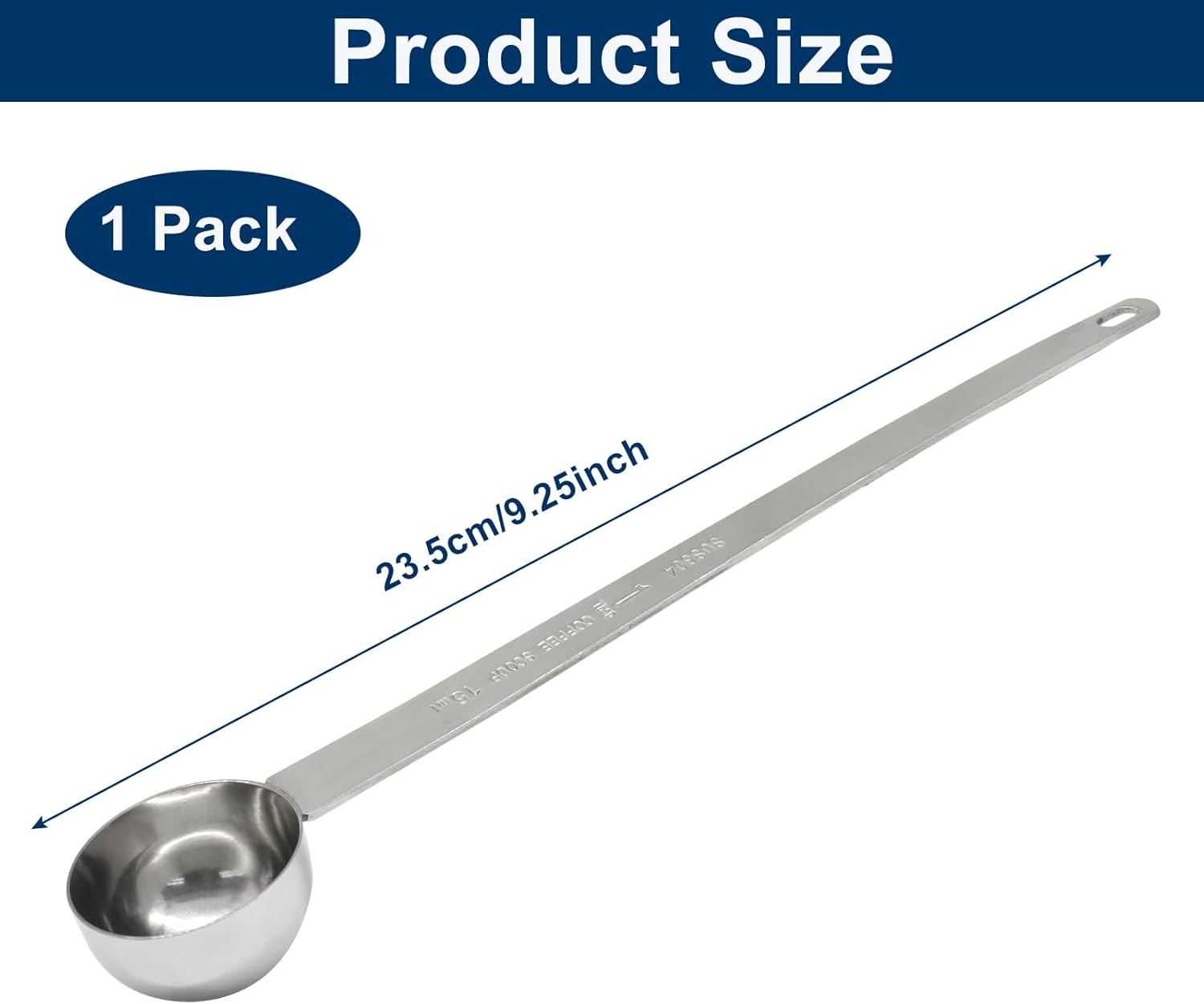 1 Tablespoon Coffee Scoop,Extra Long Handle Measuring Spoon Stainless Steel Scooper, Single Individual Measure Scoop for Ground Coffee(1 Pack, 15 ml) - Image 3
