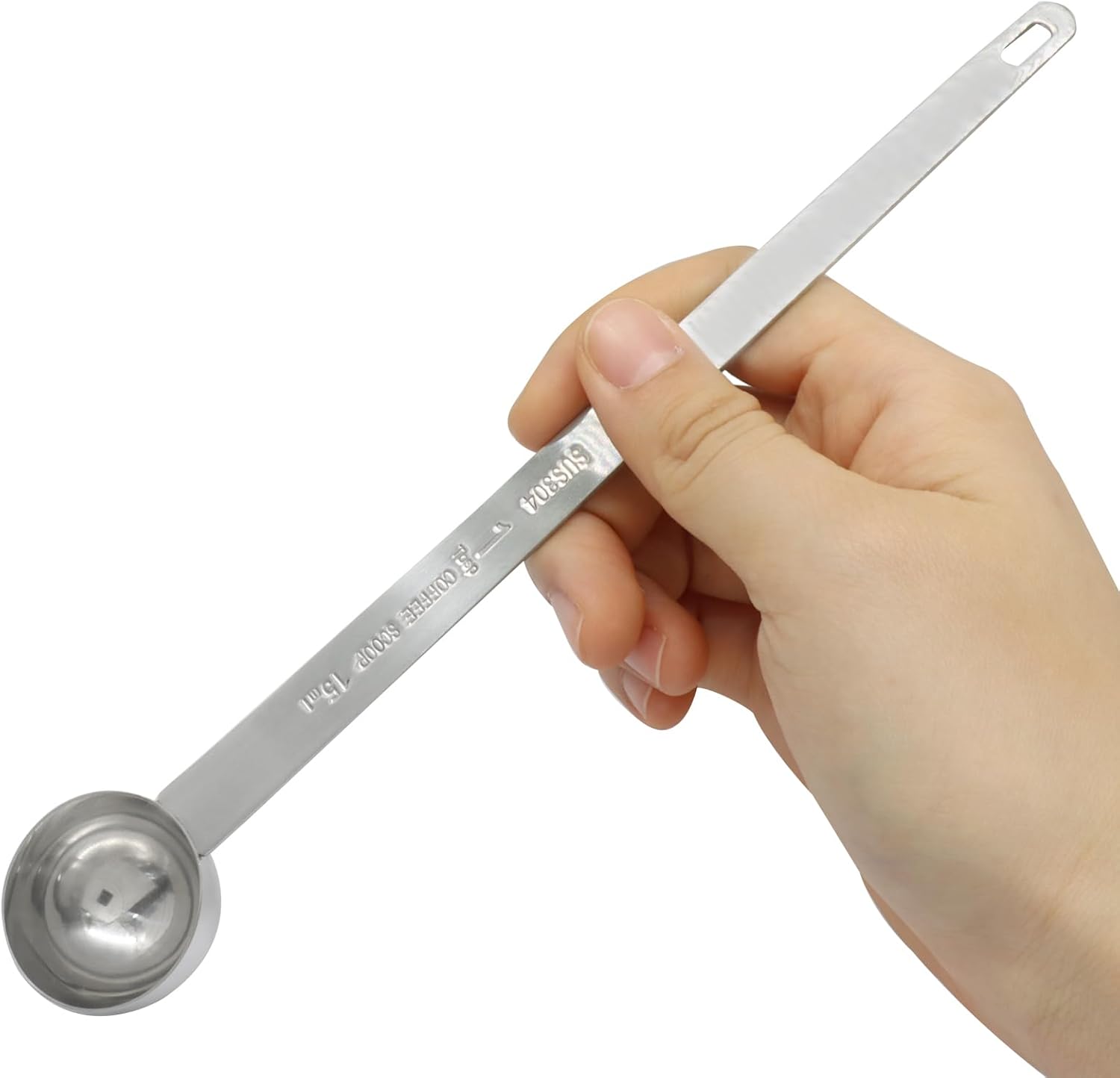 1 Tablespoon Coffee Scoop,Extra Long Handle Measuring Spoon Stainless Steel Scooper, Single Individual Measure Scoop for Ground Coffee(1 Pack, 15 ml) - Image 5
