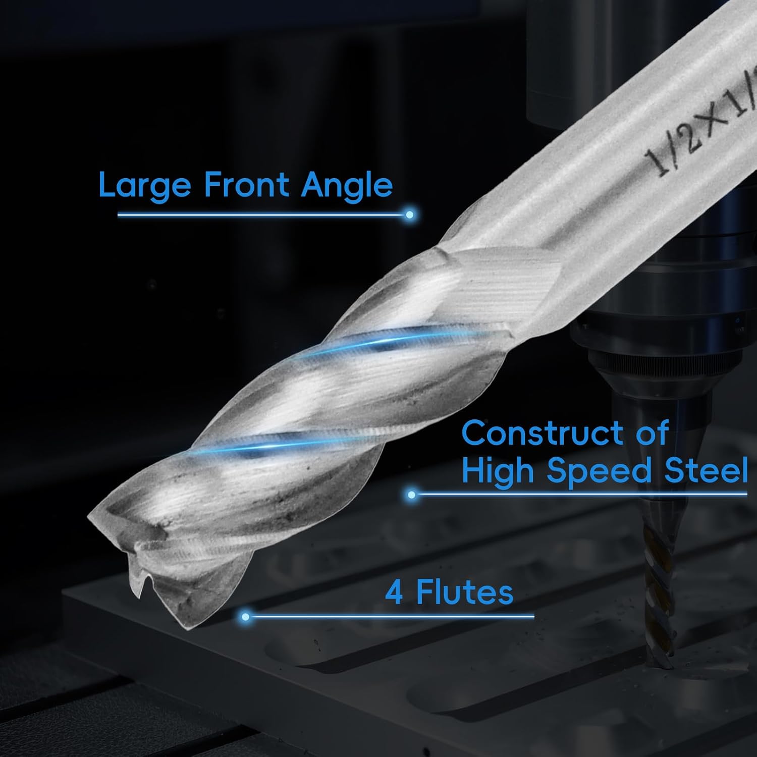 Square End Mill 1/2