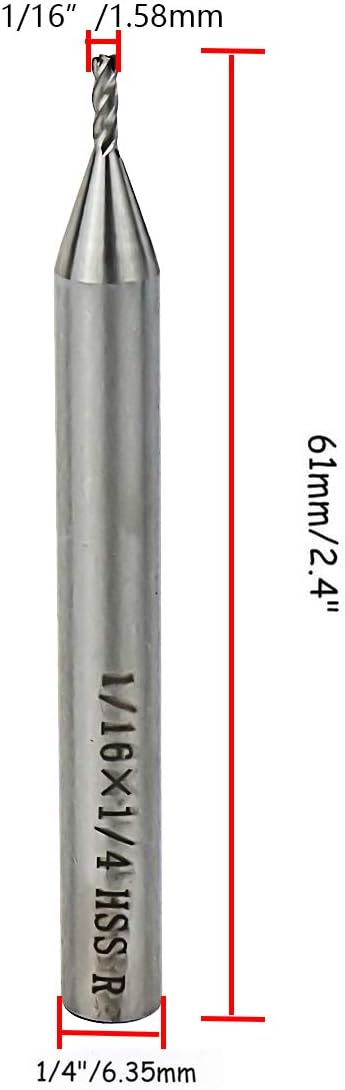 End Mill Cutter 1/16