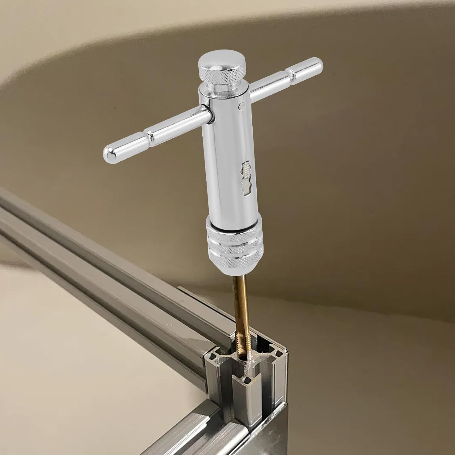 Ratchet Tap Wrench Adjustable T-Handle Tap Wrench Capacity Range M5-M12 - Image 6