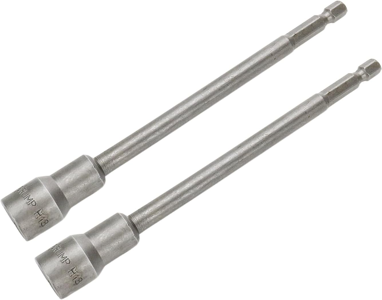 Hex Shank Magnetic Power Nut Driver Bit Set 13mm Hex Socket Extension Long Metric Hex Driver Bits -2pcs - Image 1