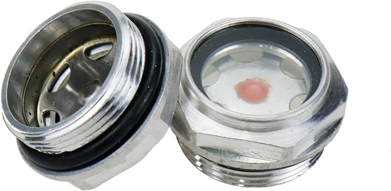 M30/1-3/16 Air Compressor Oil Sight Glass Male Oil Liquid Level Gauge Sight Glass -2pcs - Image 1