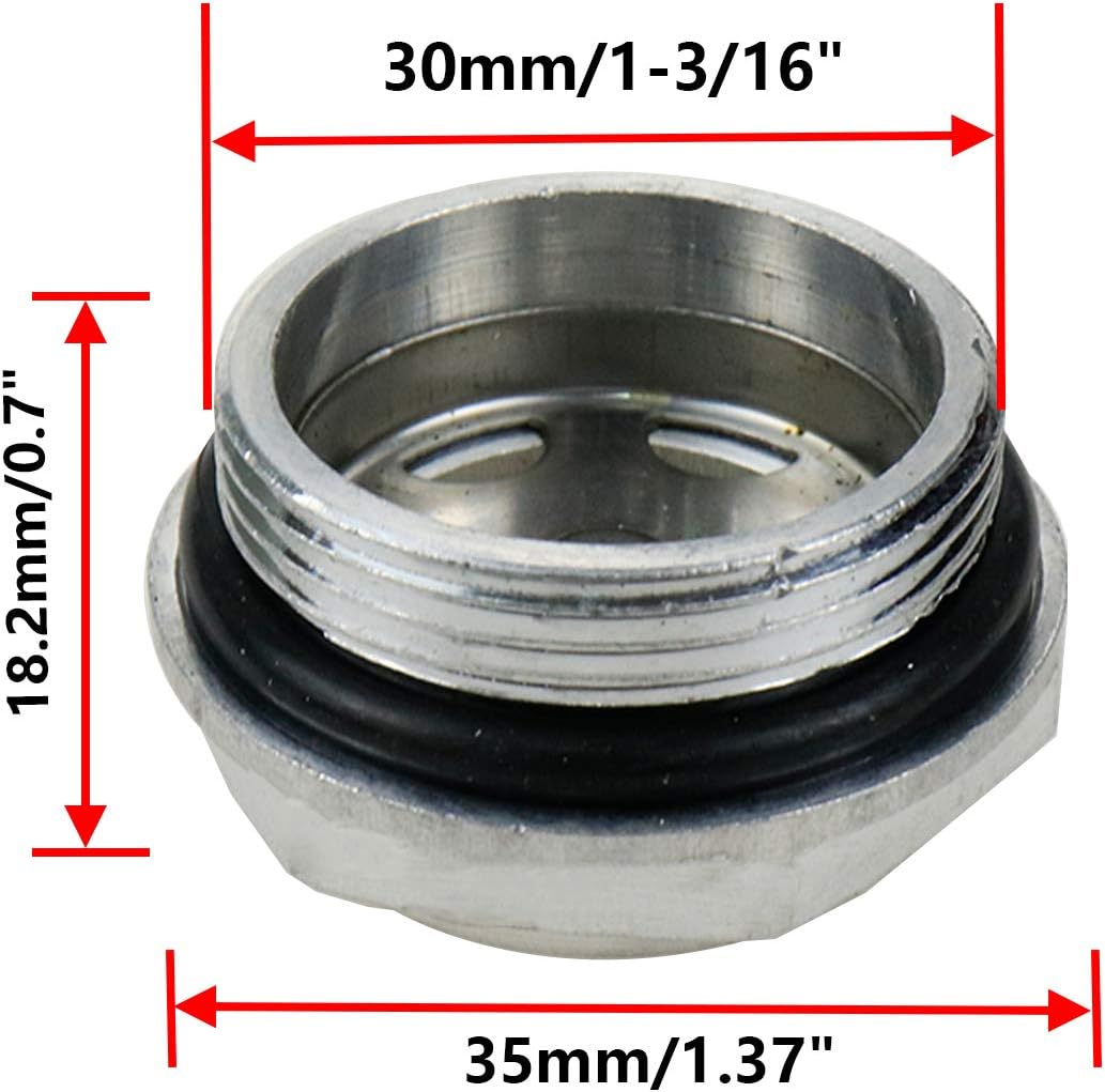 M30/1-3/16 Air Compressor Oil Sight Glass Male Oil Liquid Level Gauge Sight Glass -2pcs - Image 2