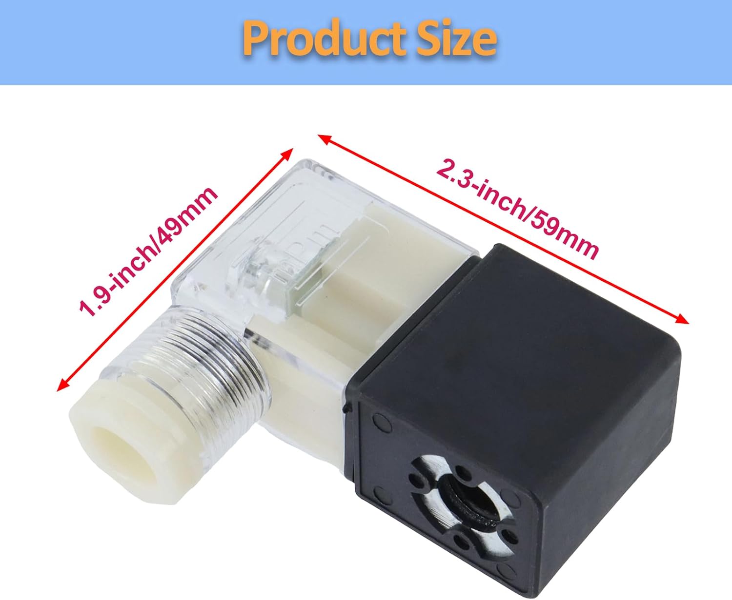 Electric Solenoid Air Valve Normally Closed 220V AC, 5.5VA Solenoid Valve for Air Compressor - Image 2