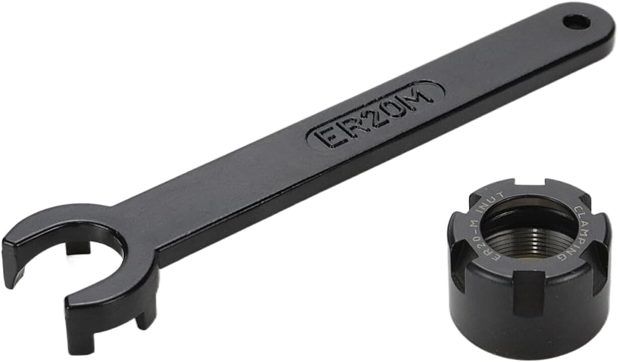 ER20M Wrench Collet Chuck Spanner with ER20M Collet Nut for CNC Milling Chuck Holder Lathe -2pcs - Image 1