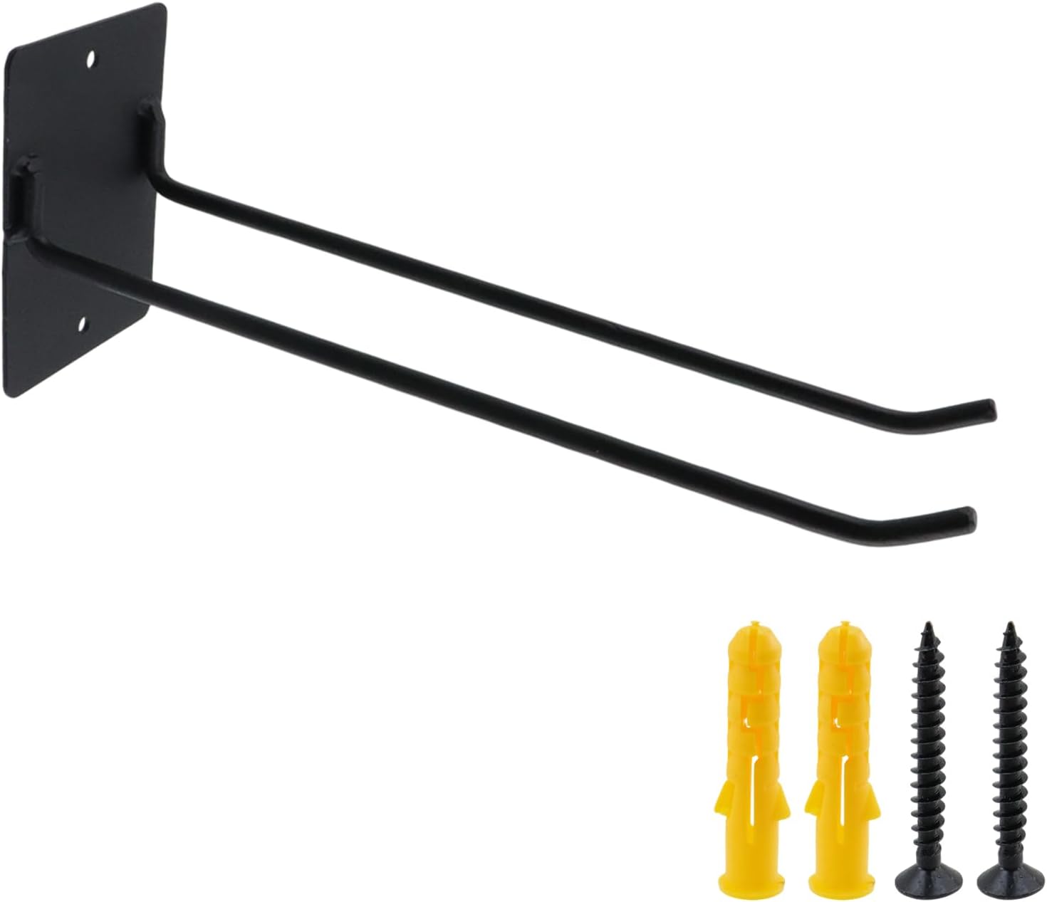 Garage Hook Shovel Holder Wall Mount Utility Hooks Garden Tool Hooks Garage Tool Organizer 10-inch Length for Garden Tools, Rakes, Shovels, Black - Image 1