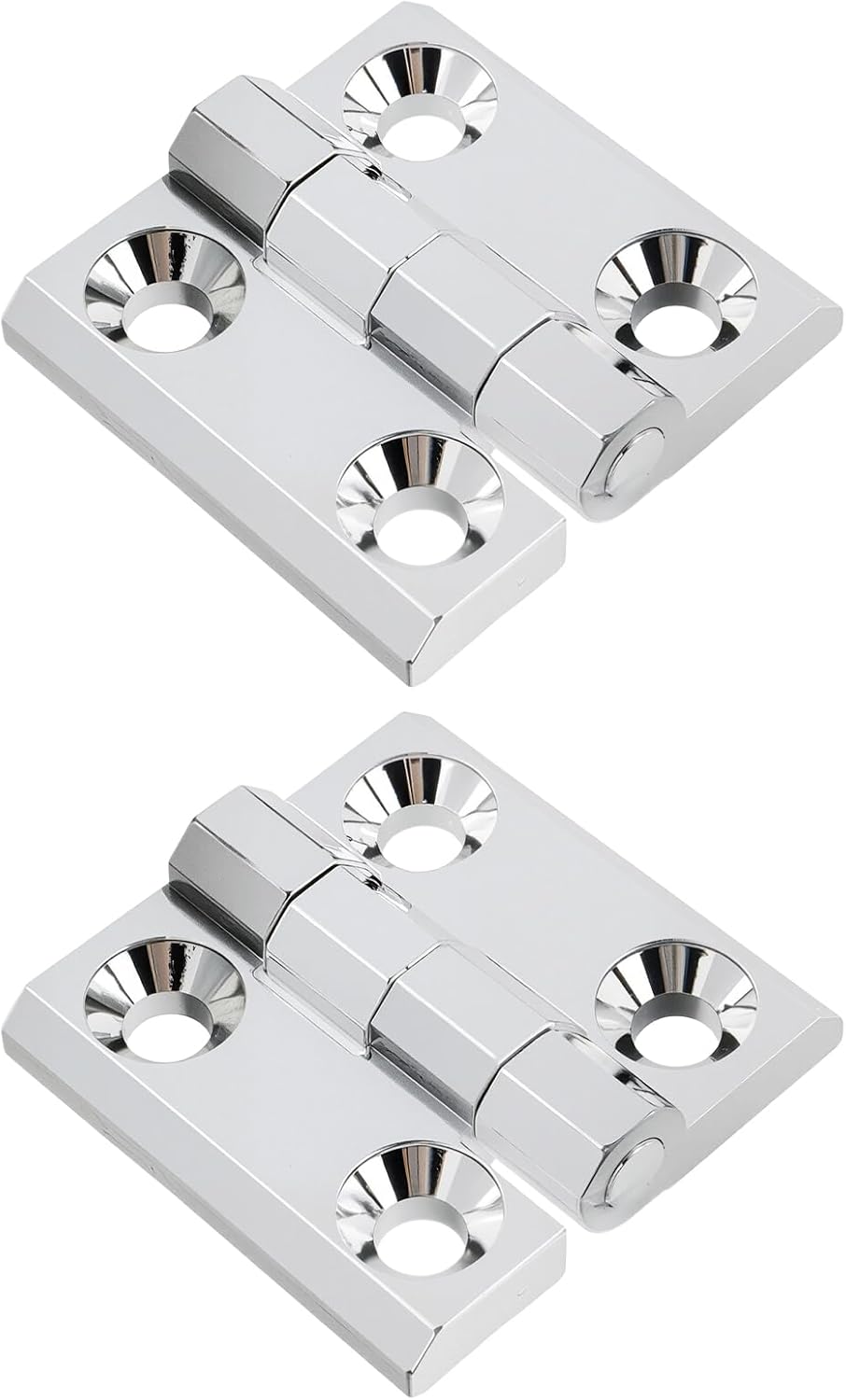 Butt Hinge Zinc Alloy Door Hinge Polished Chrom Silver Residential Bed Room Hinge for Doors Hardware 2.36