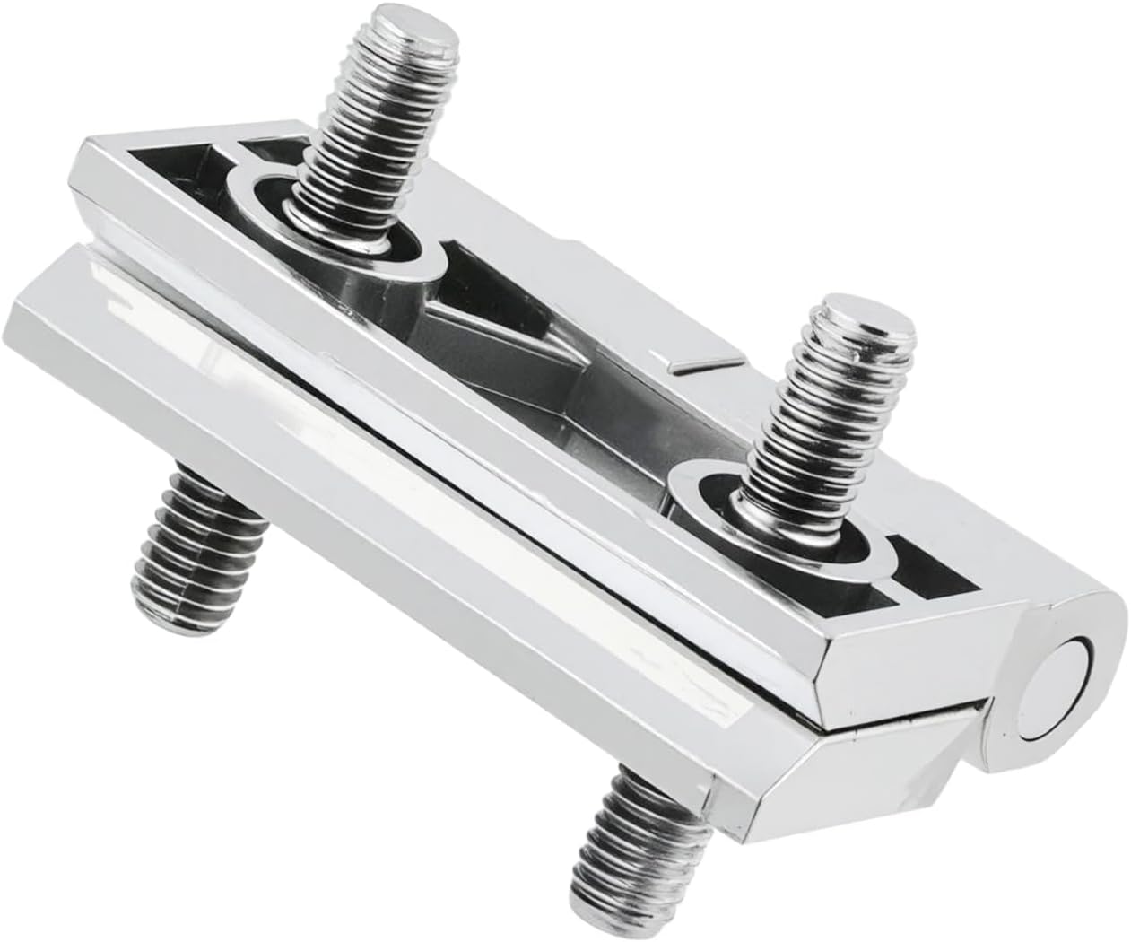 Cabinet Hinge Zinc Alloy Door Hinges with Screw Bolts Polished Chrom Silver Butt Hinge for Electrical Distribution Boxes 2