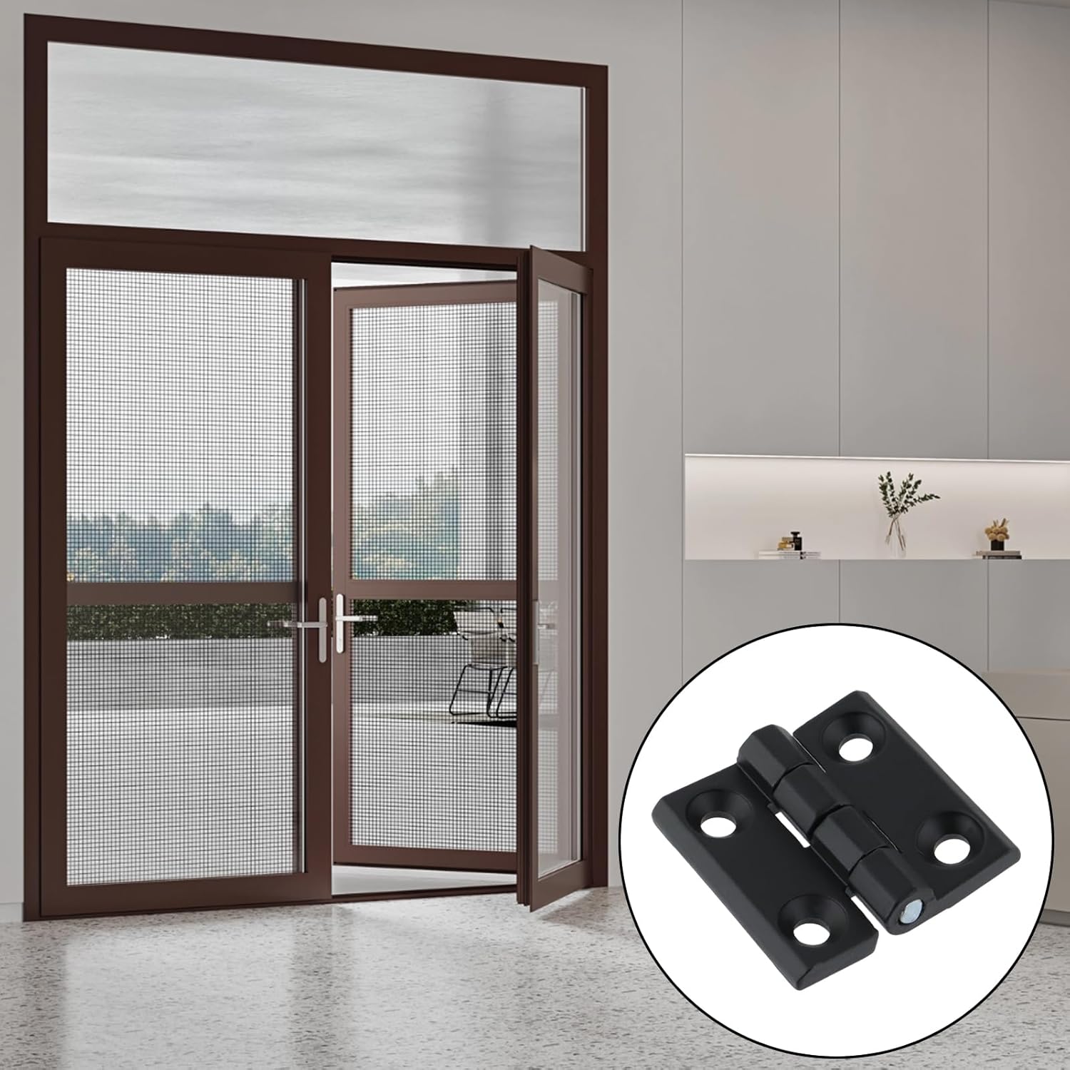 Black Butt Hinge Zinc Alloy Door Hinge Heavy Duty Boat Hatch Hinges Residential Bed Room Hinge for Doors Hardware 1.96