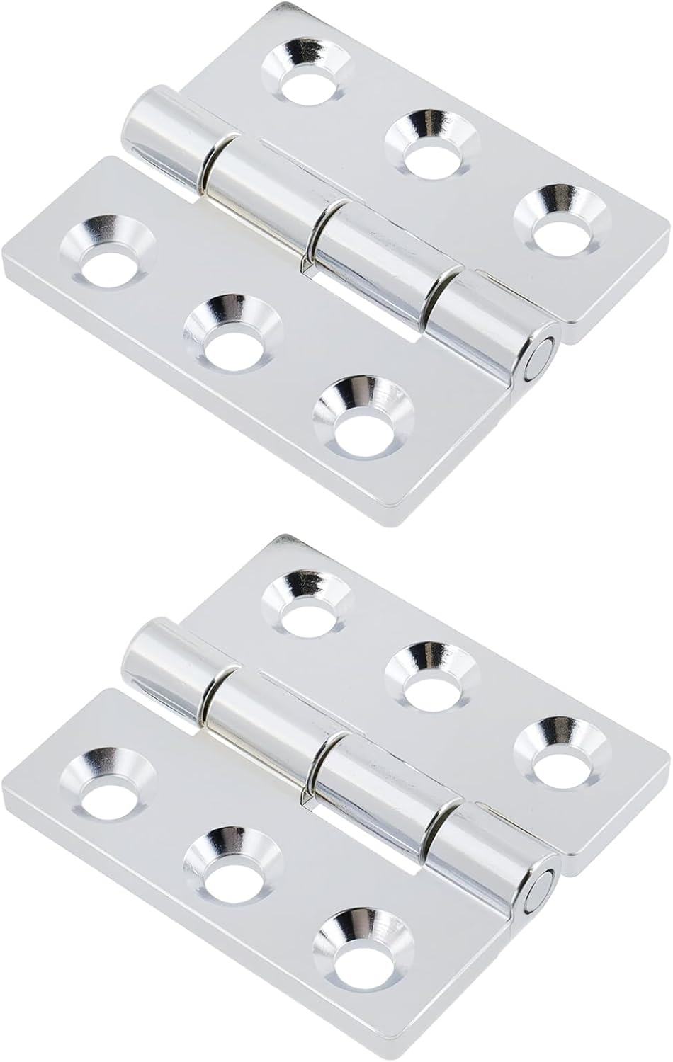 Butt Hinge Zinc Alloy Cabinet Hinges Polished Chrom Silver Residential Bed Room Hinge for Doors Hardware 2.56