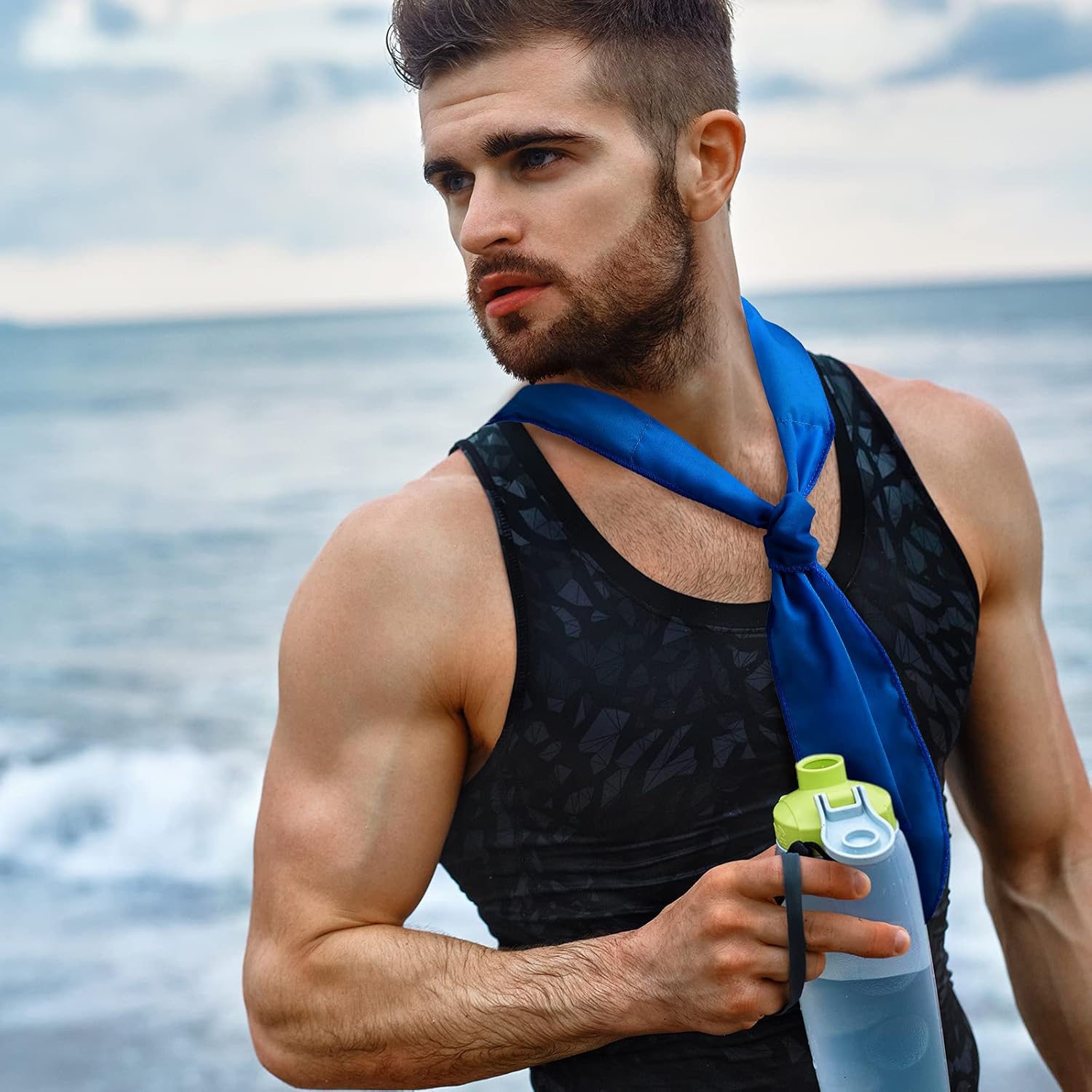 Ice Cooling Scarf Cooling Neck Bandana Wrap Headband for Men Women Outdoor Activities - Image 3