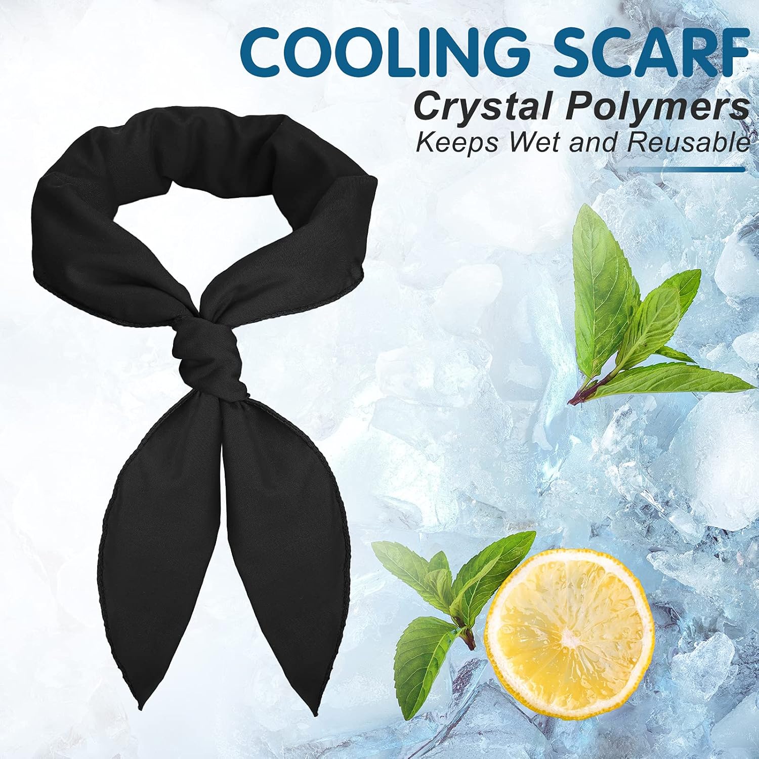 Ice Cooling Scarf Cooling Neck Bandana Wrap Headband for Men Women Outdoor Activities - Image 5