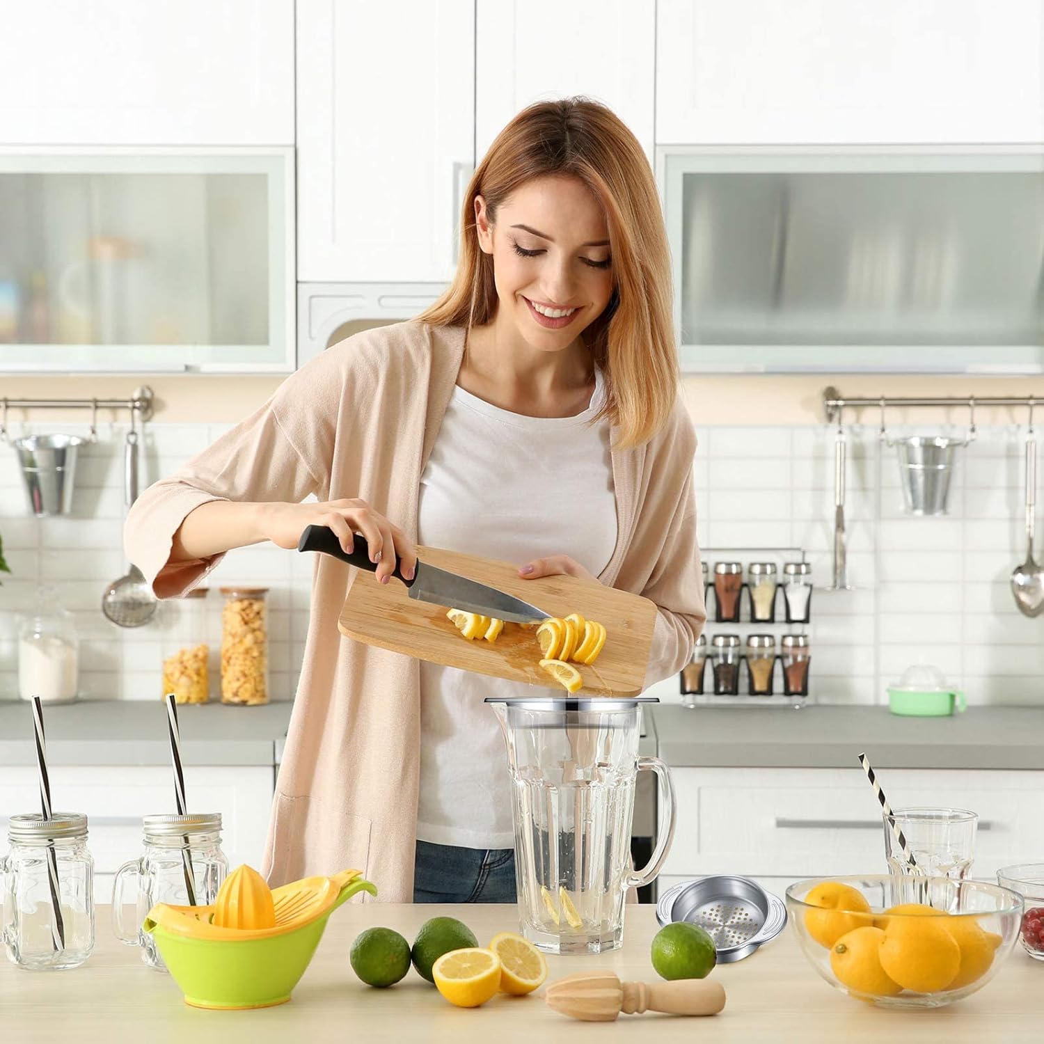 1 Piece Tuna Can Strainer Stainless Steel Food Strainer Sieve Metal Press Lid Canning Colander Oil Drainer Tuna Filter for Beans Vegetables - Image 6